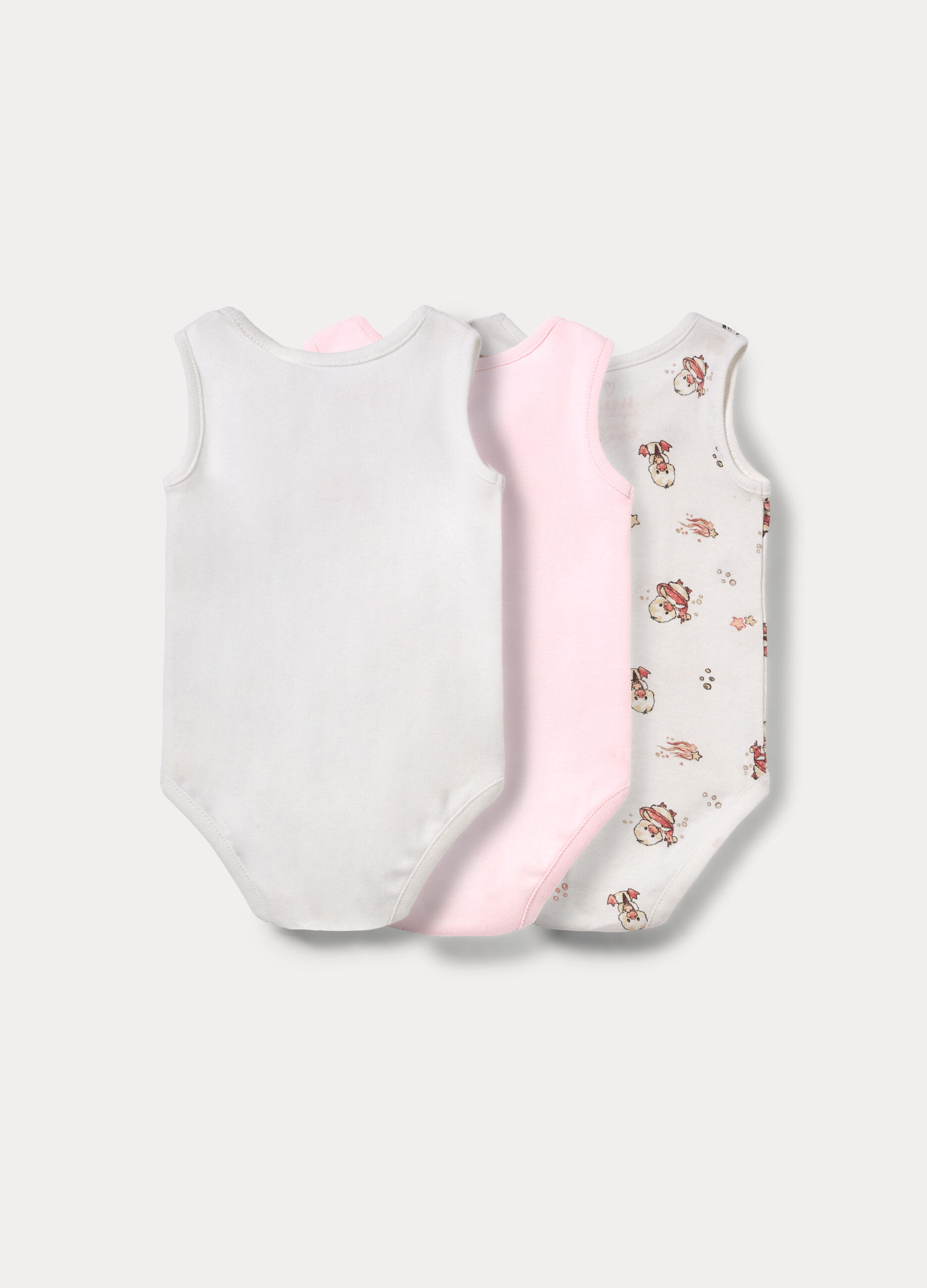 Pack 3 body in costina di puro cotone _1