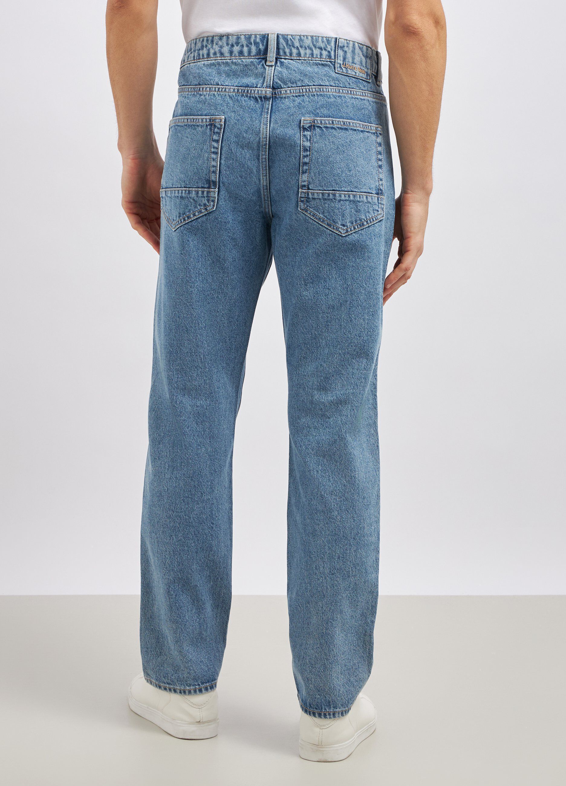 Jeans regular fit in puro cotone uomo_2