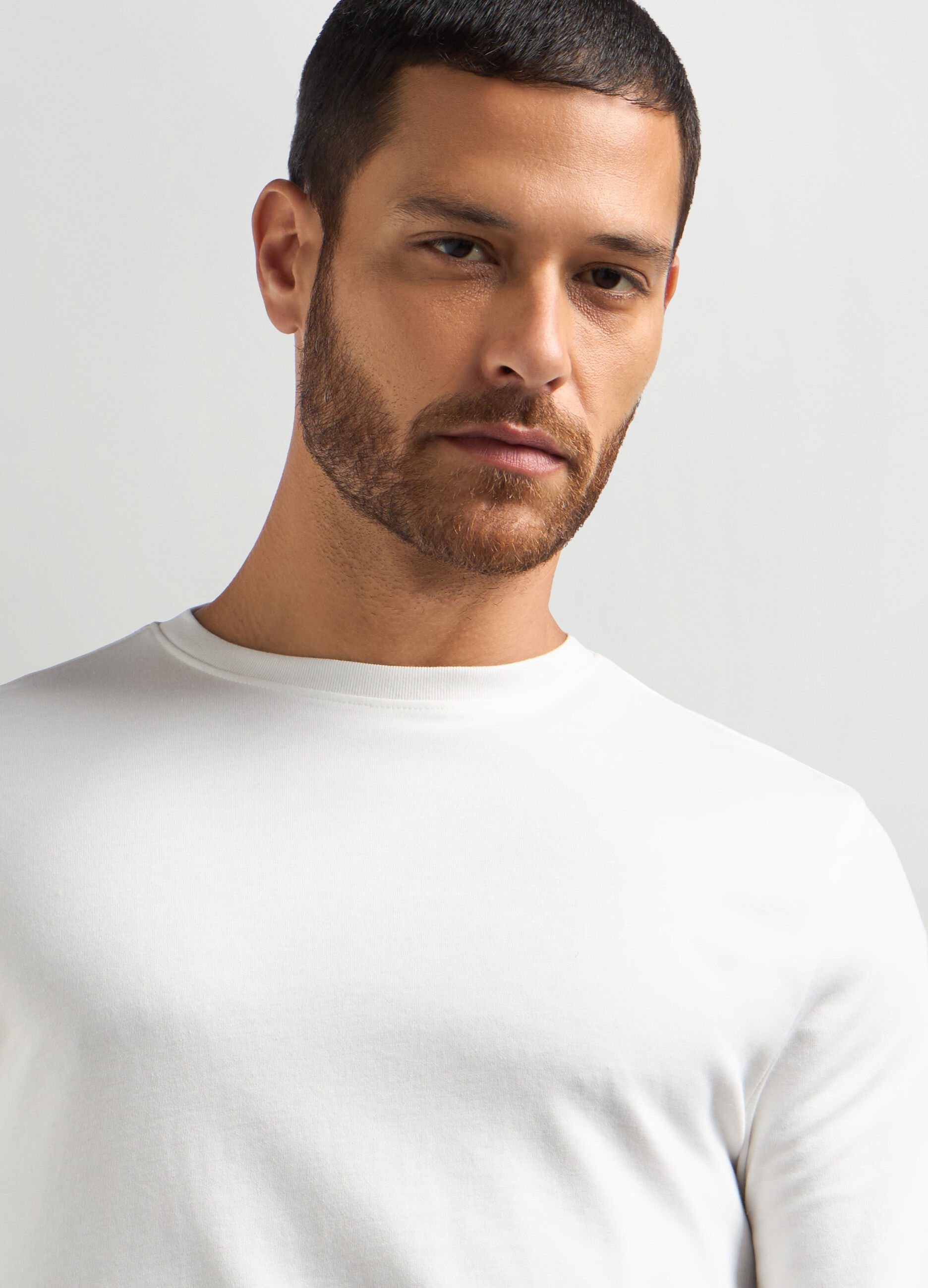 T-shirt a manica lunga in puro cotone_2