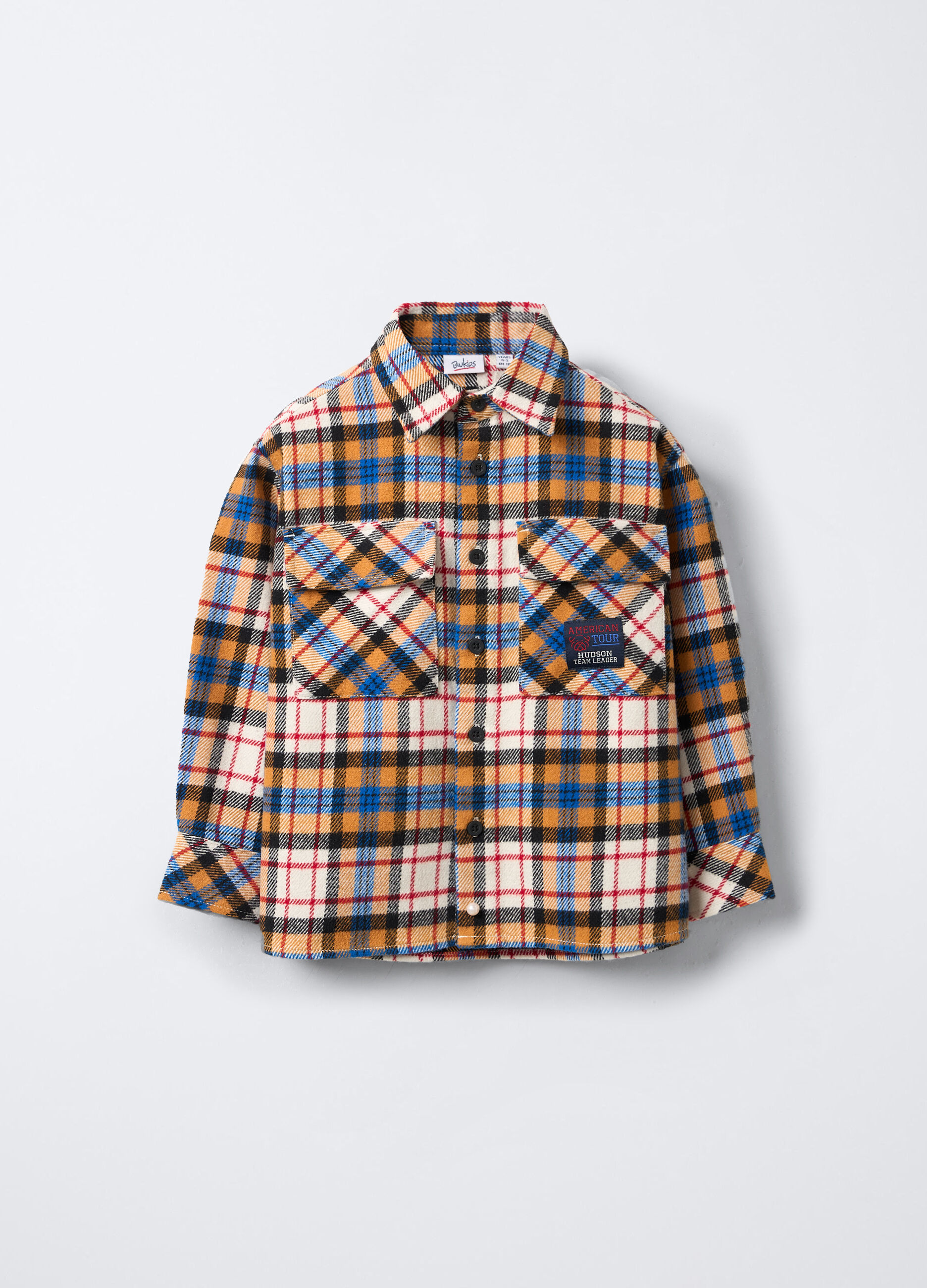 Camicia in flanella misto cotone Fit Regular bambino_0