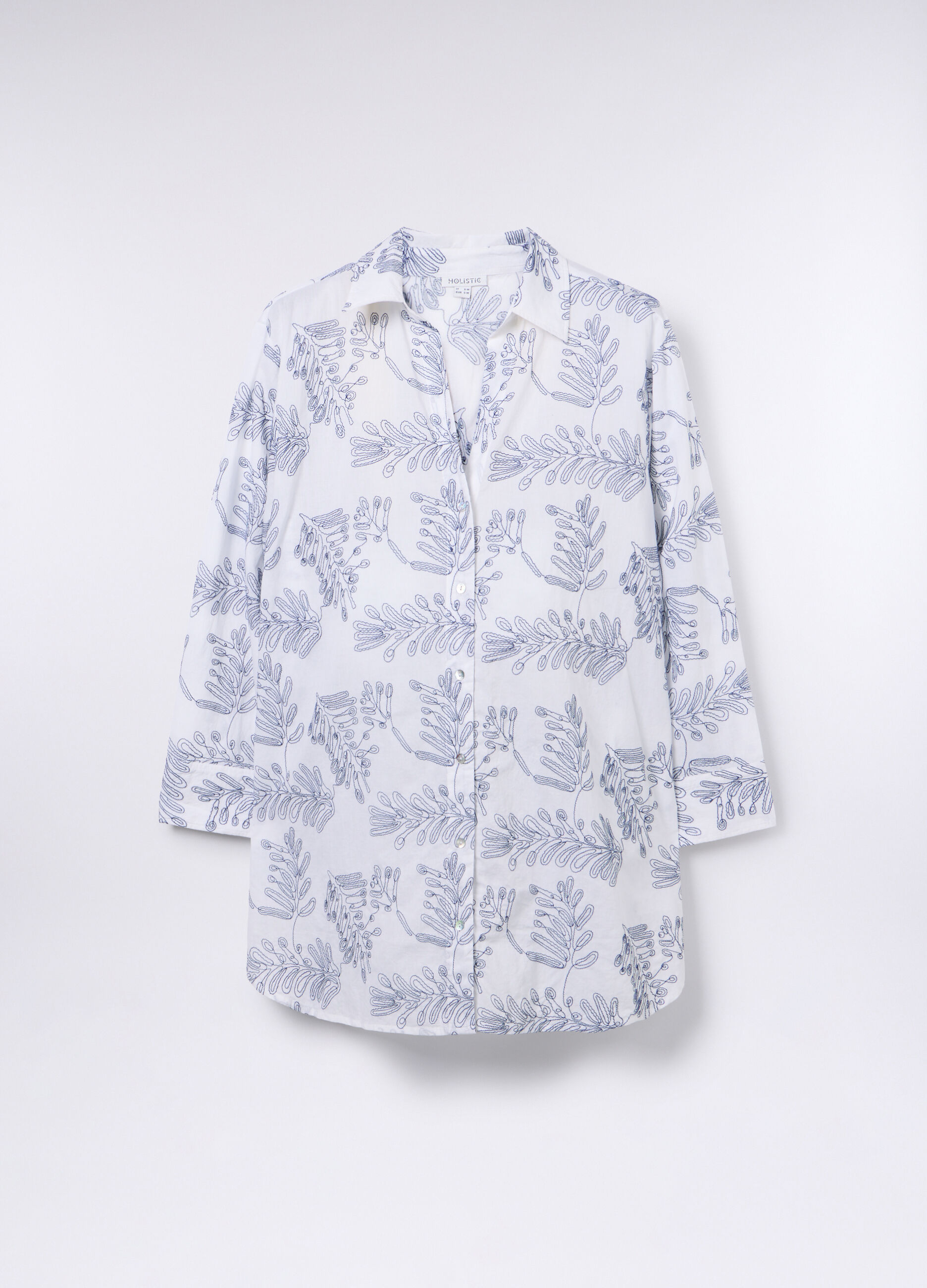 Copricostume caftano in puro cotone donna