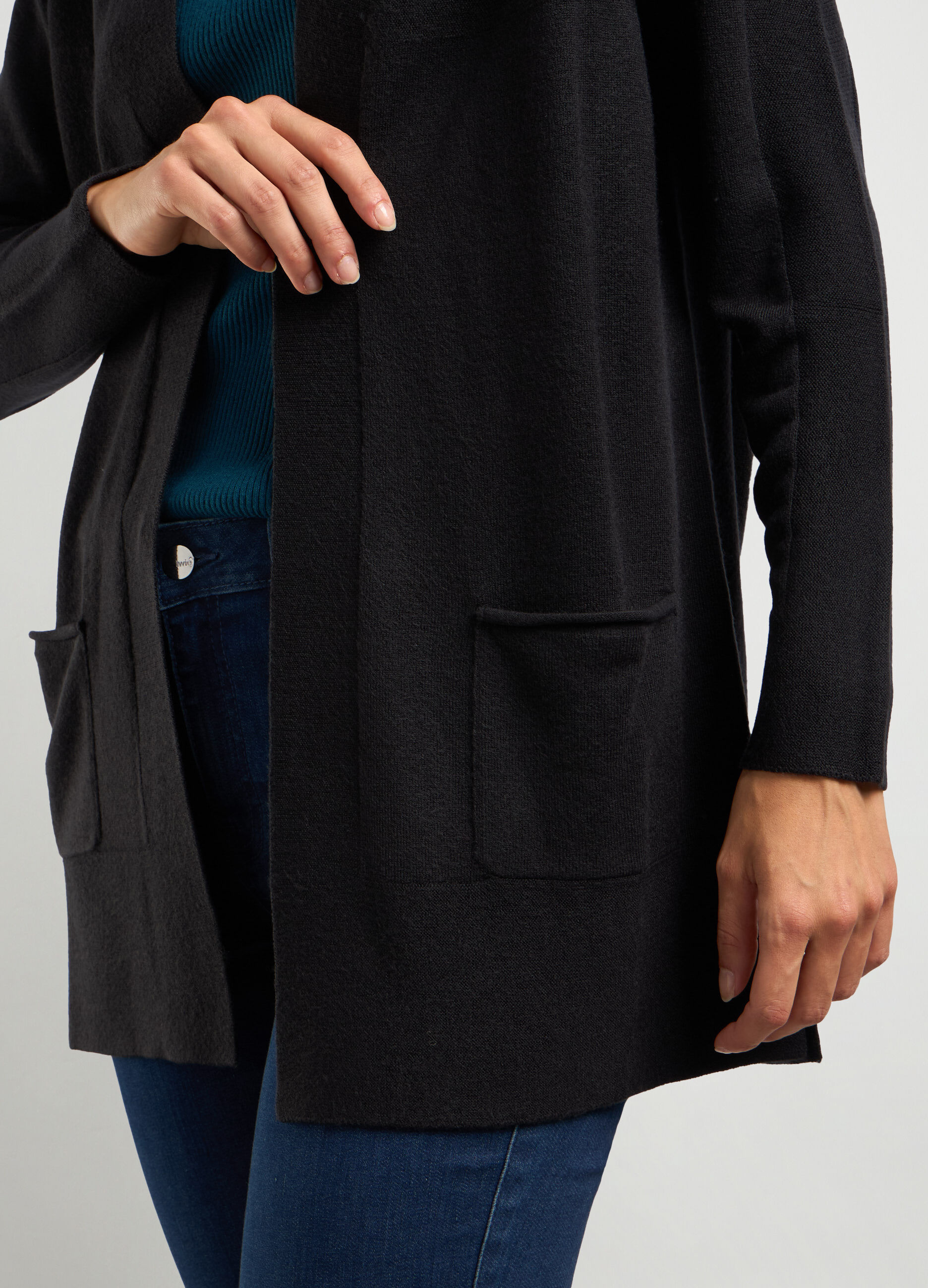 Cardigan aperto tricot donna_2