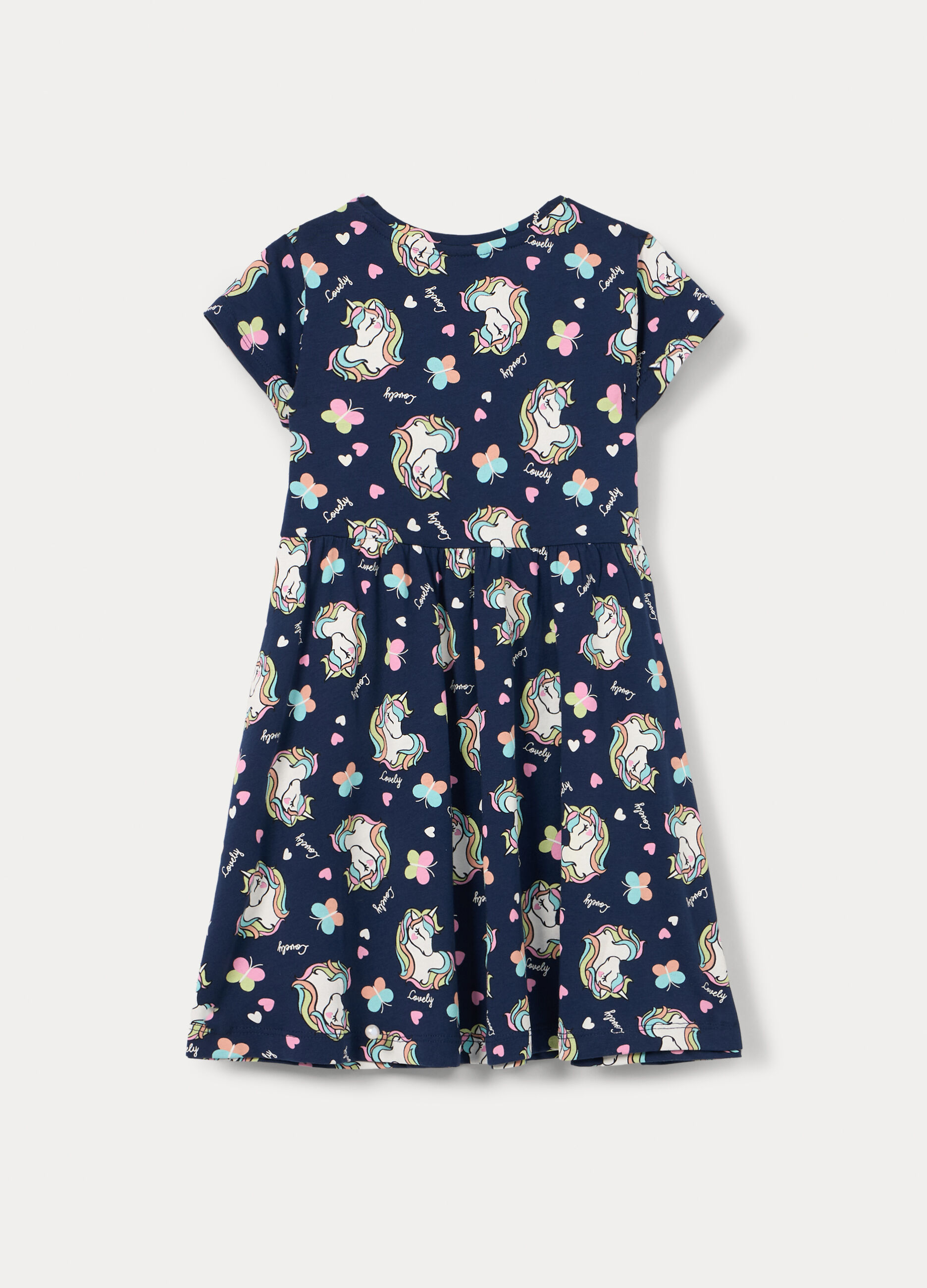 Vestito in jersey di puro cotone bambina_1