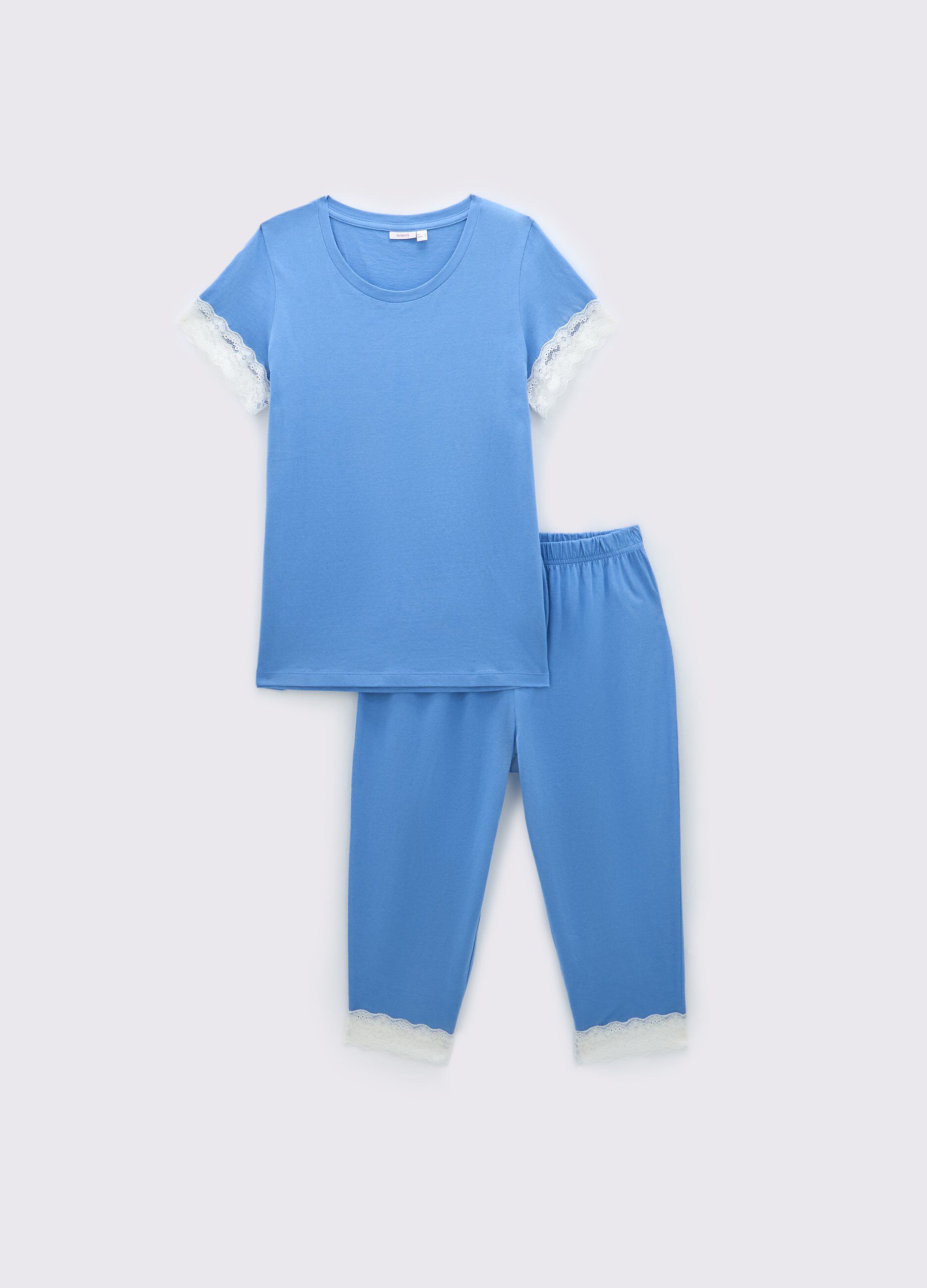 Set pigiama in puro cotone donna