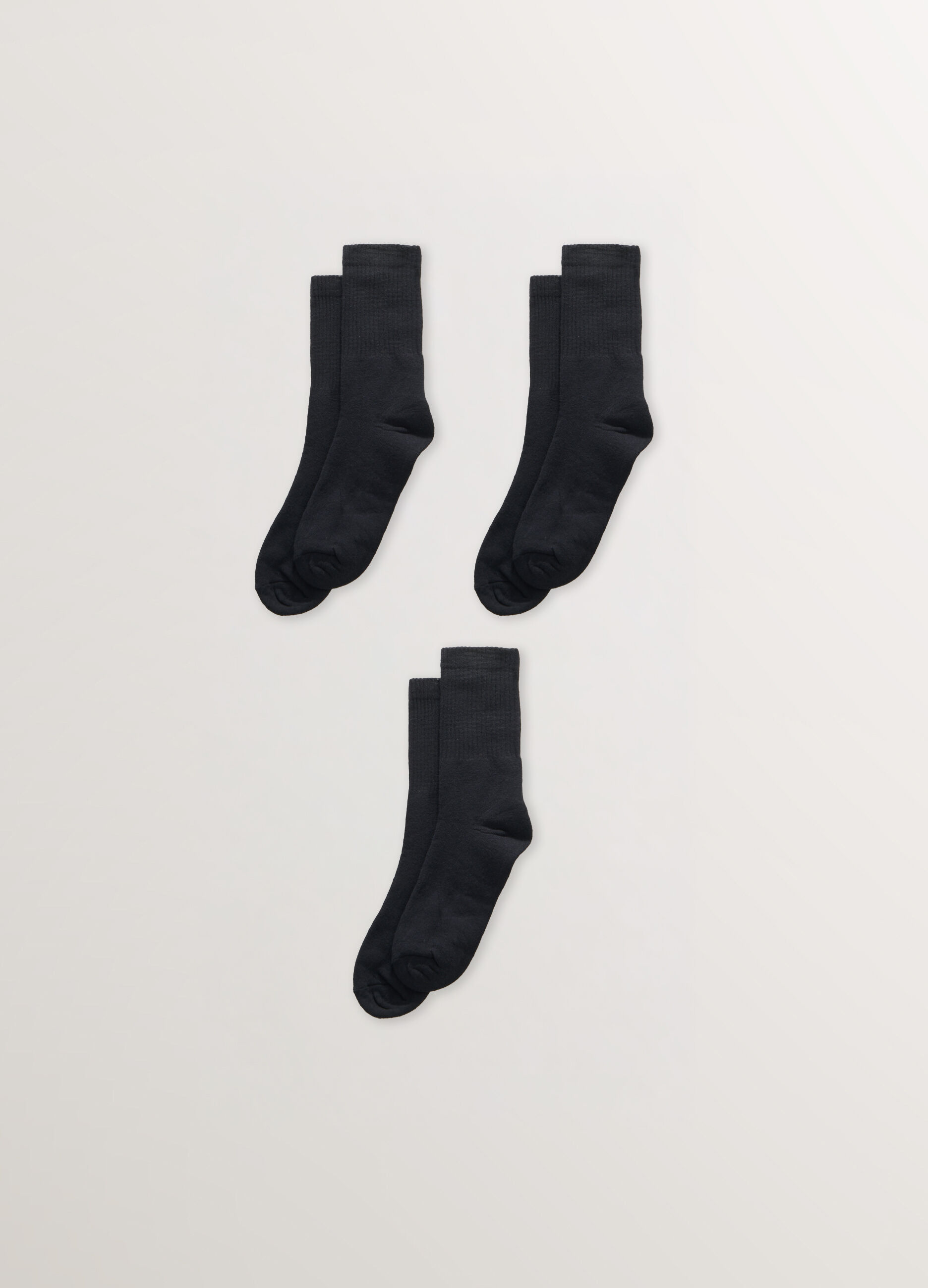 3 pack calze corte in cotone stretch uomo
