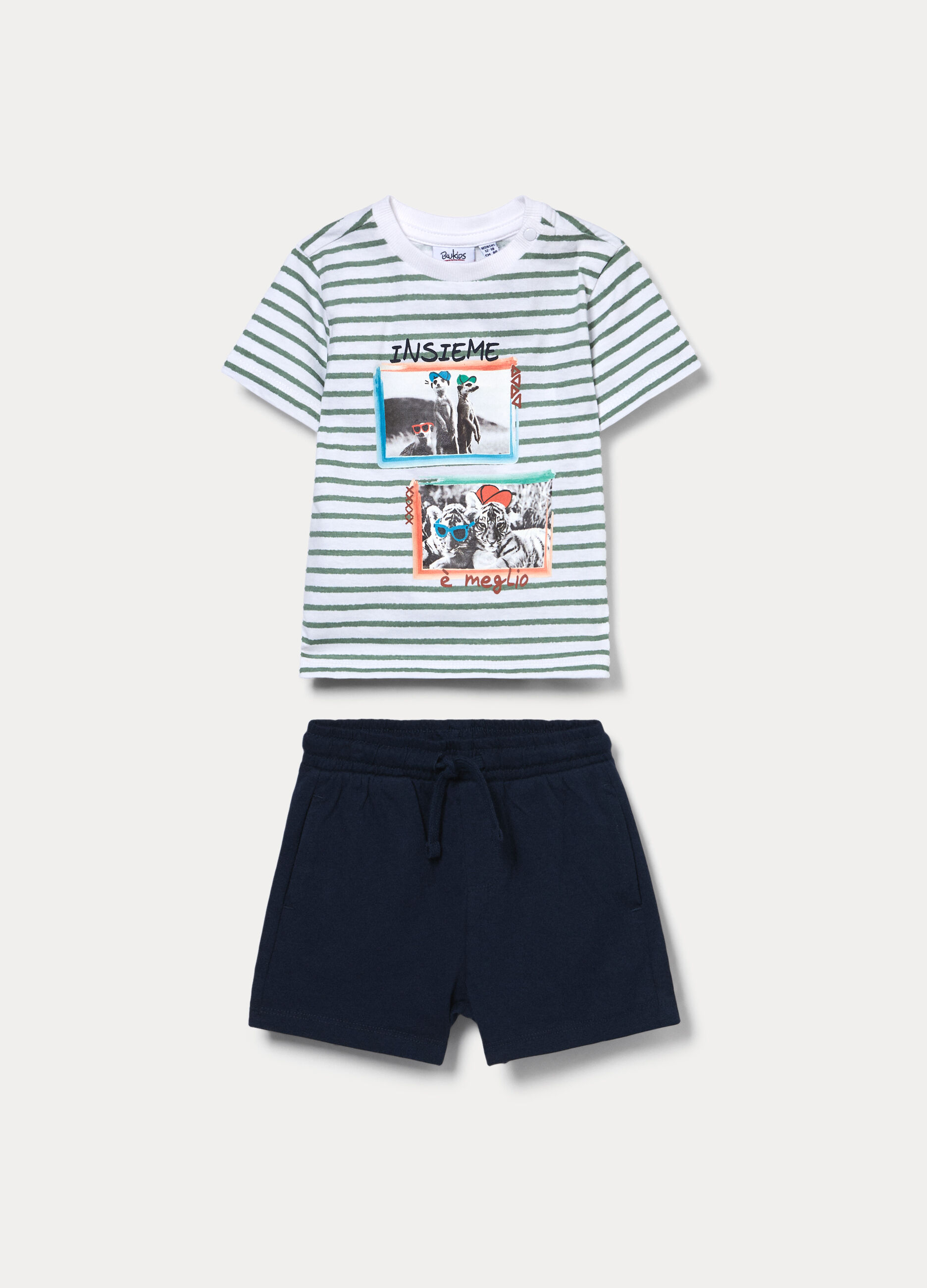 Jogging set in jersey di puro cotone _0