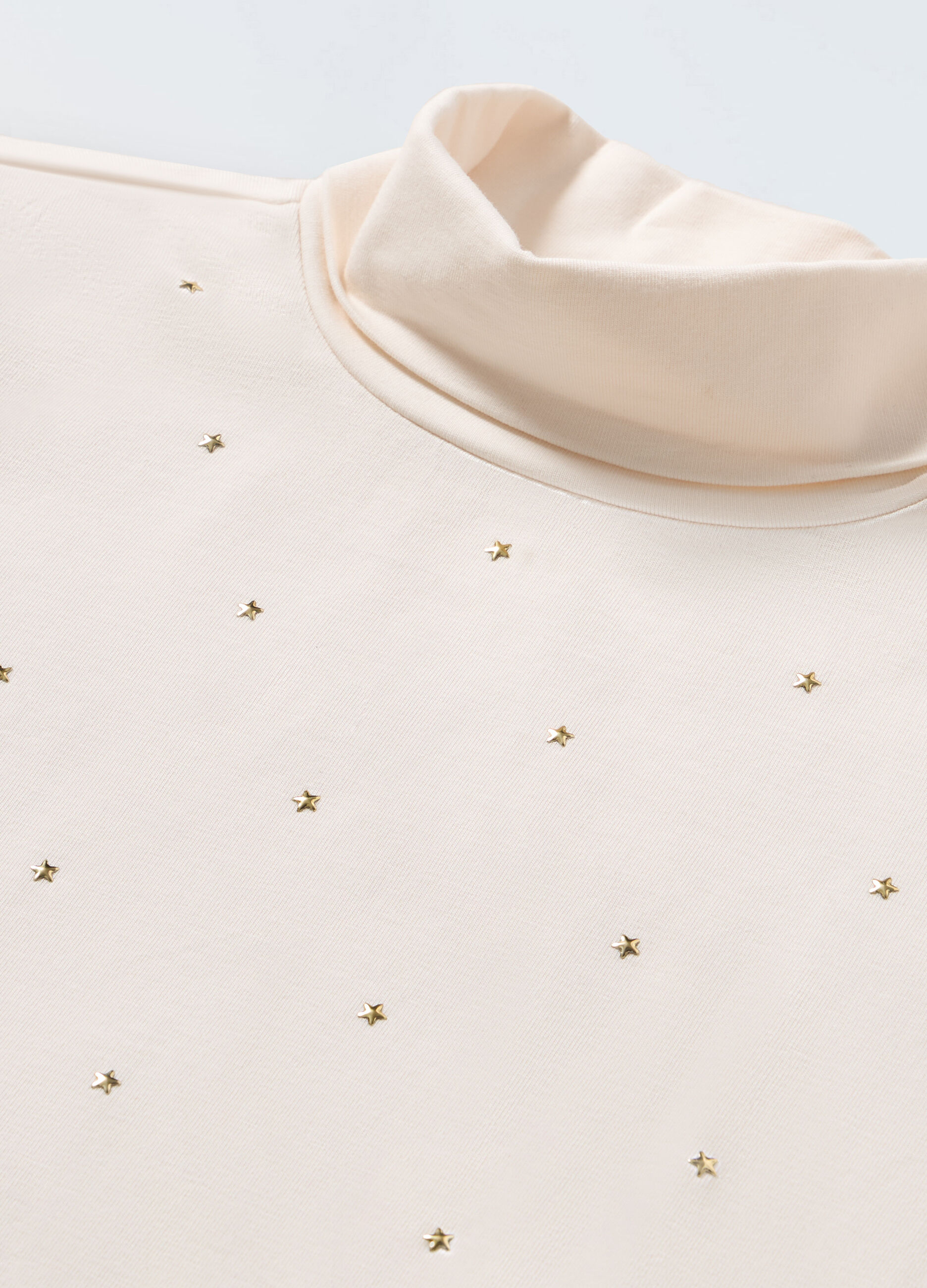 Lupetto in jersey di cotone stretch bambina_1