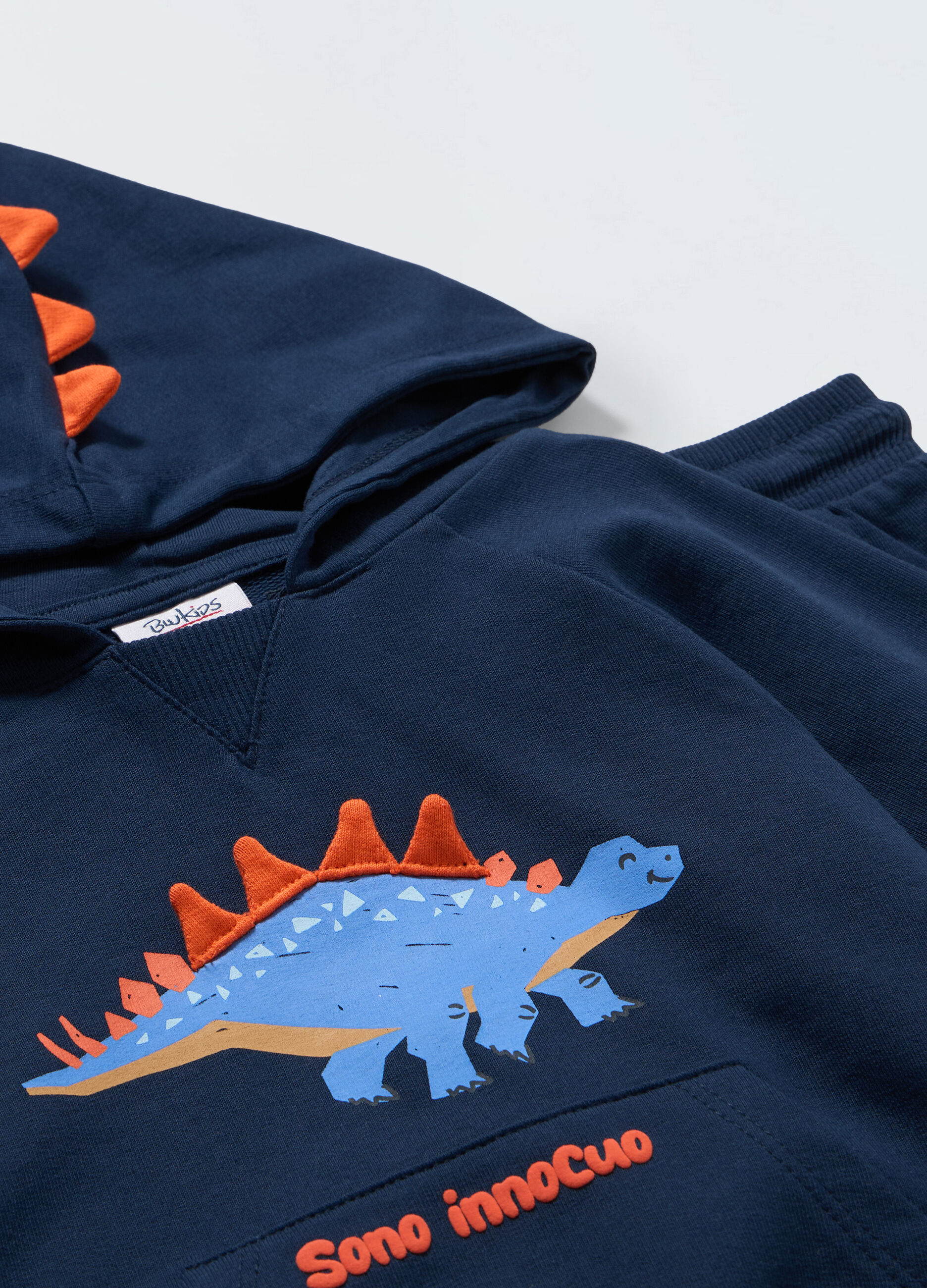 Jogging set in french terry di puro cotone neonato_1