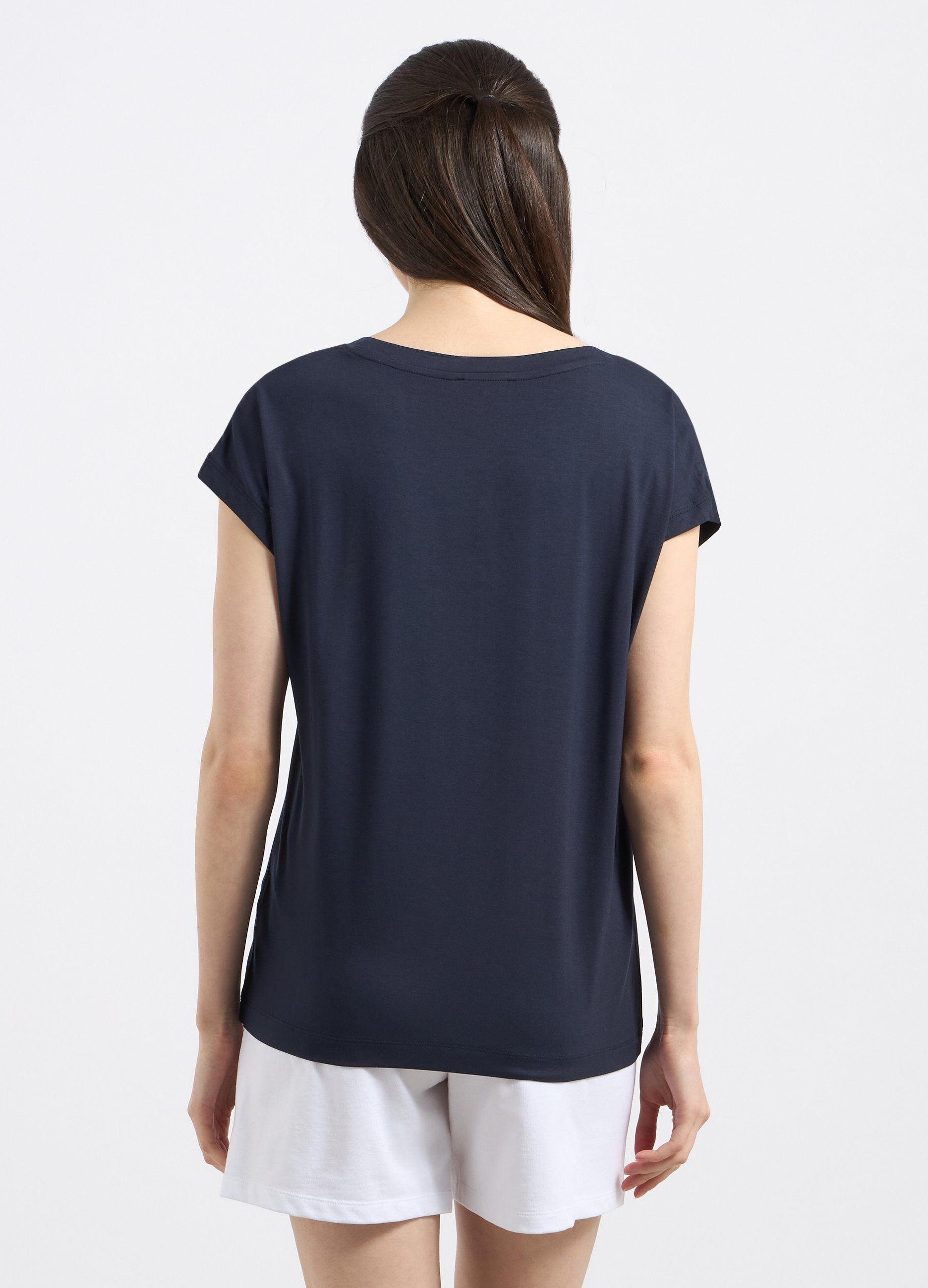 T-shirt in viscosa stretch donna_1
