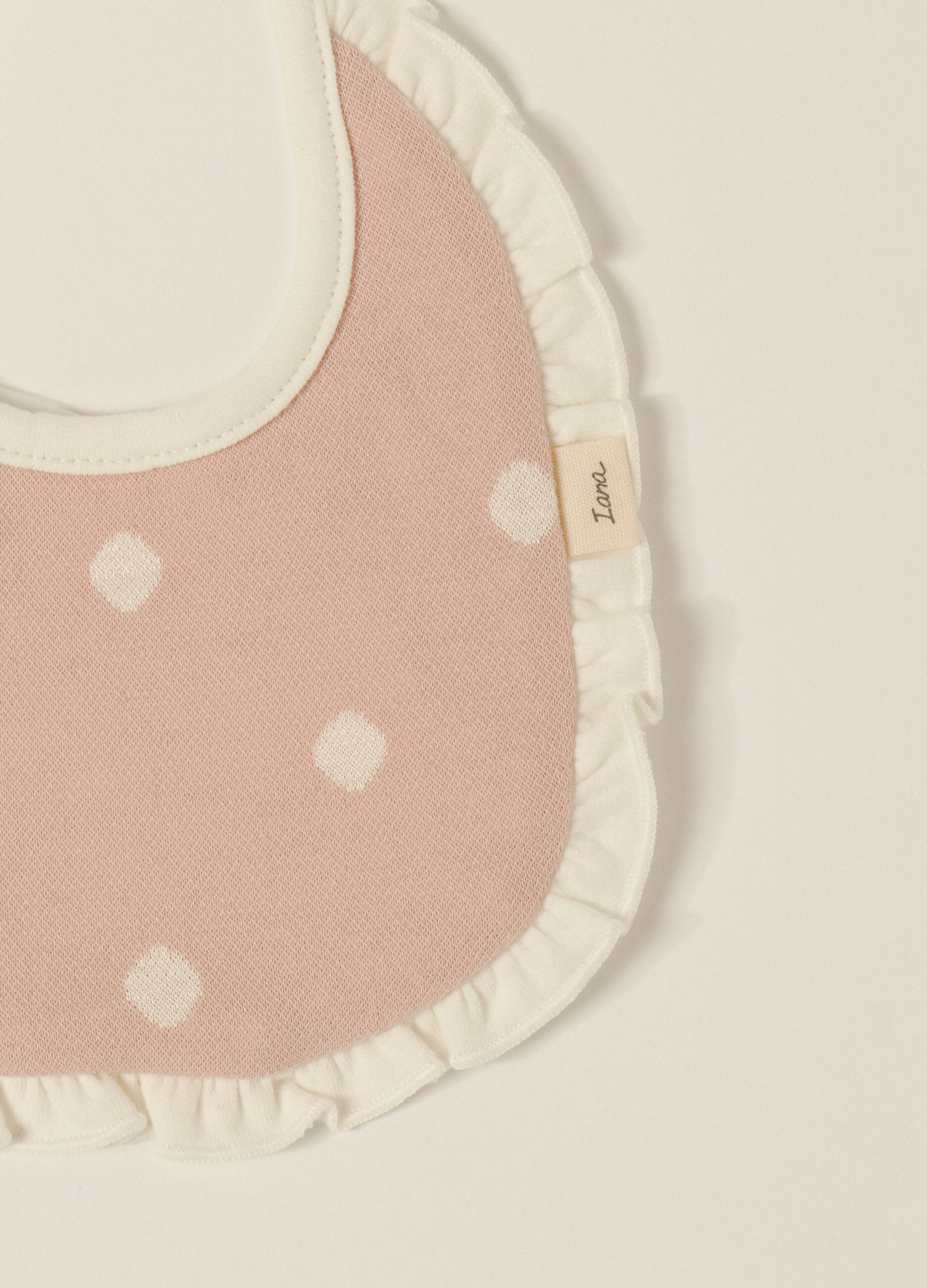 Bavaglino in french terry di cotone stretch IANA neonata_1