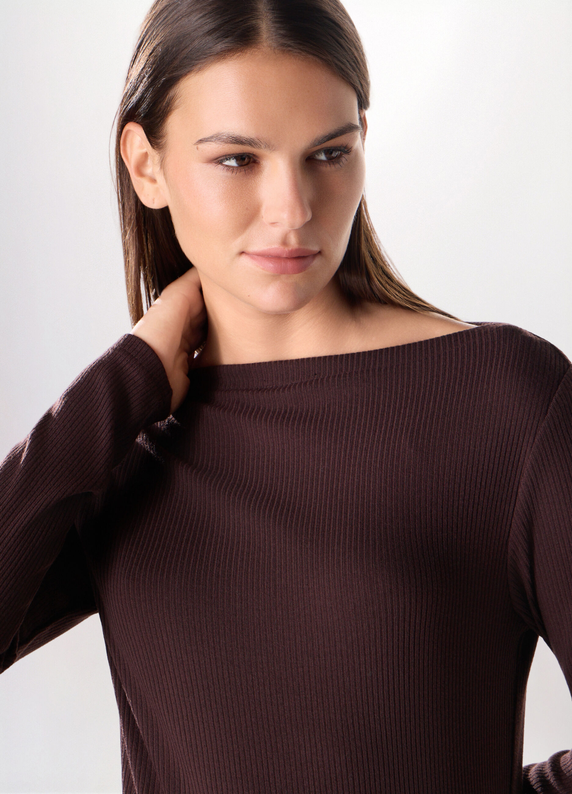 T-shirt misto viscosa donna_2