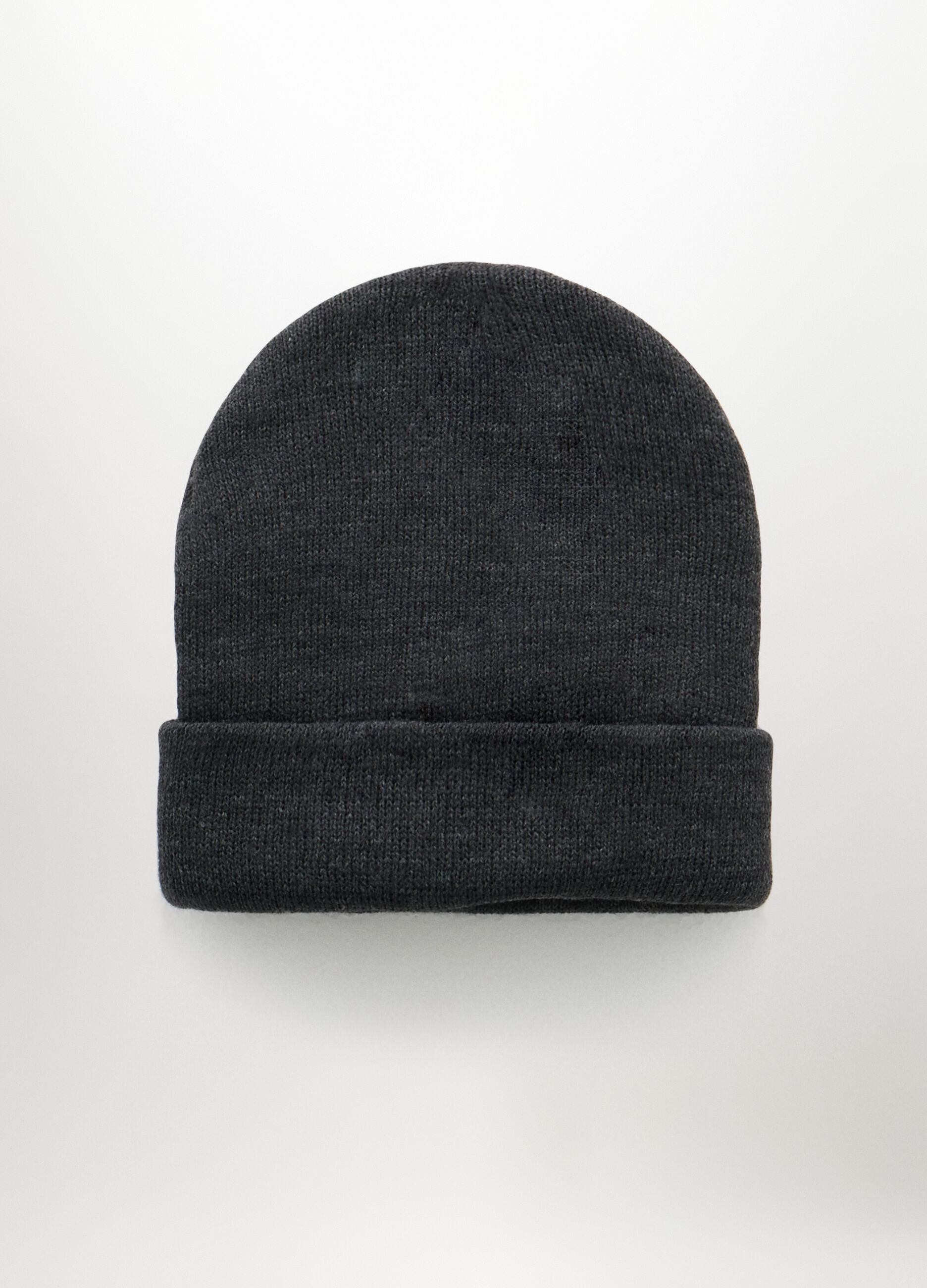 Berretto a costine con risvolto uomo_1