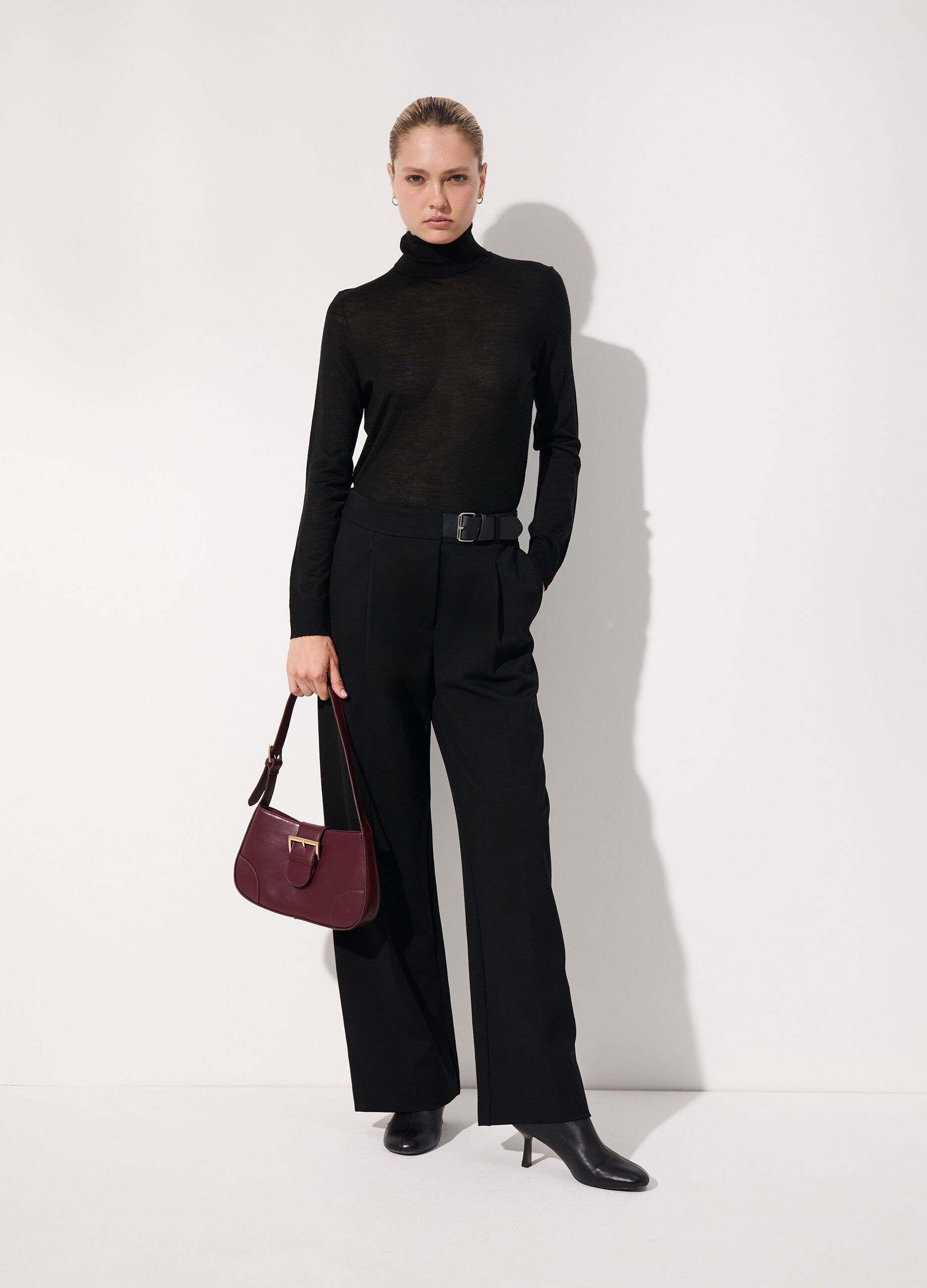 Pantalone palazzo in punto milano donna_0