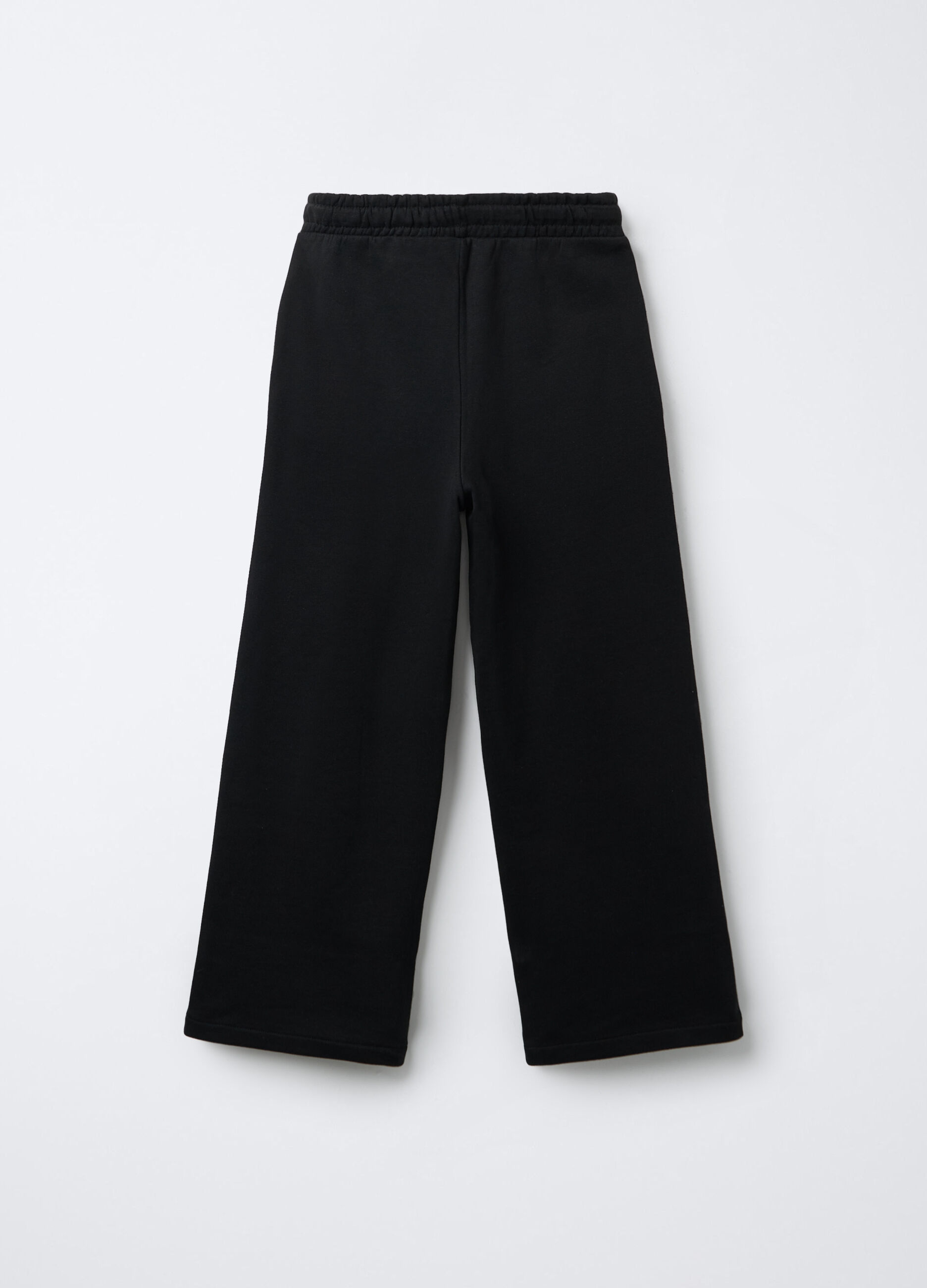 Jogger in cotone garzato Wide Leg ragazza_1