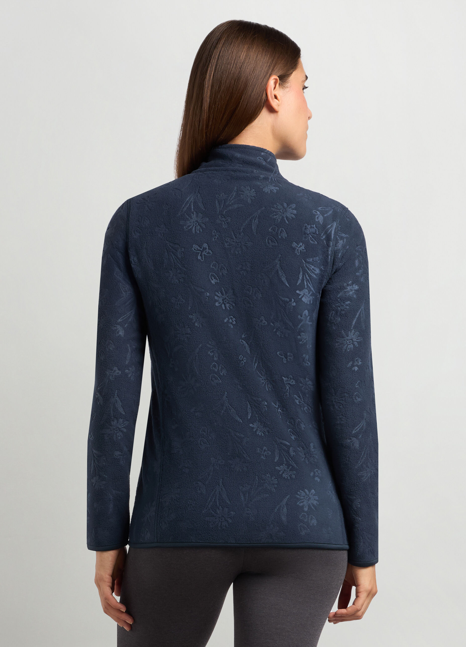 Felpa in pile full zip donna _1