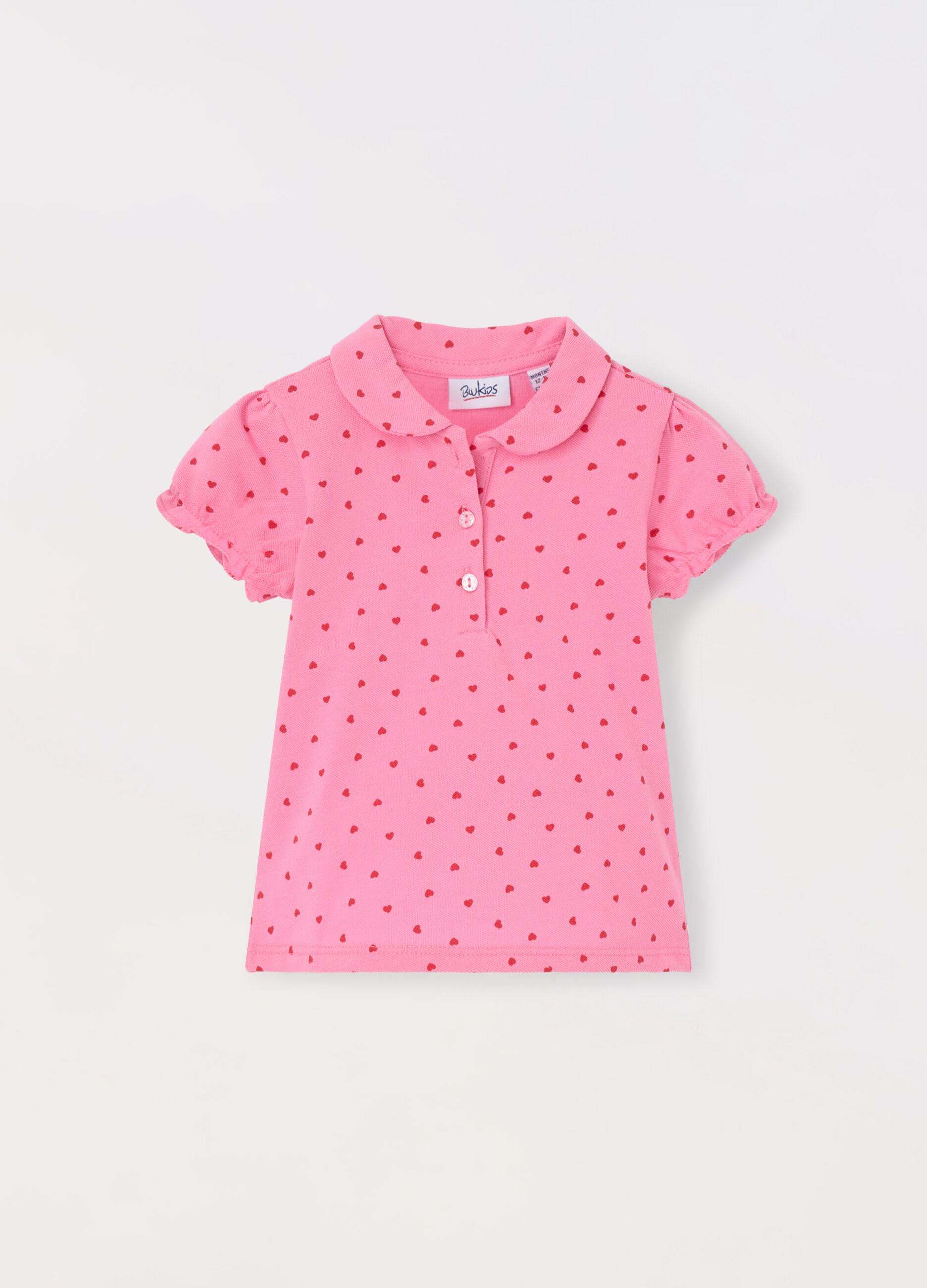 Polo in puro cotone Piquet neonata_0