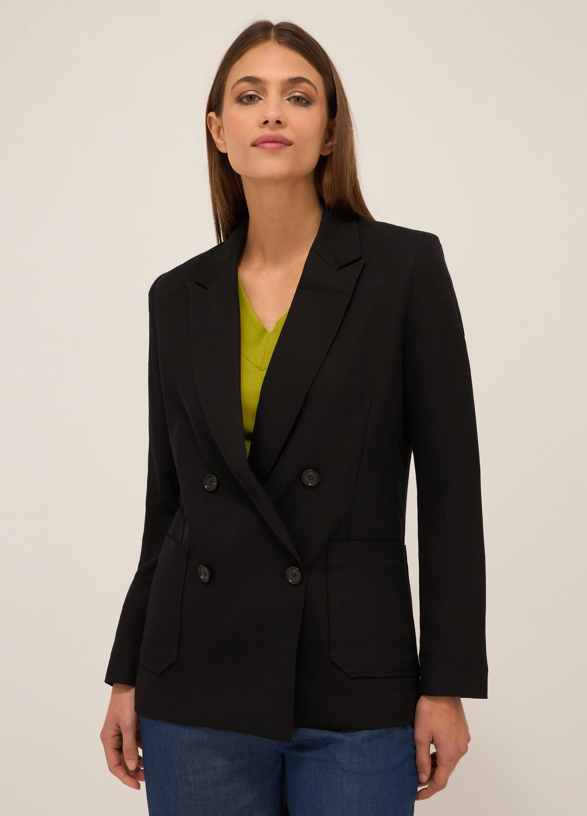 Blazer misto viscosa donna