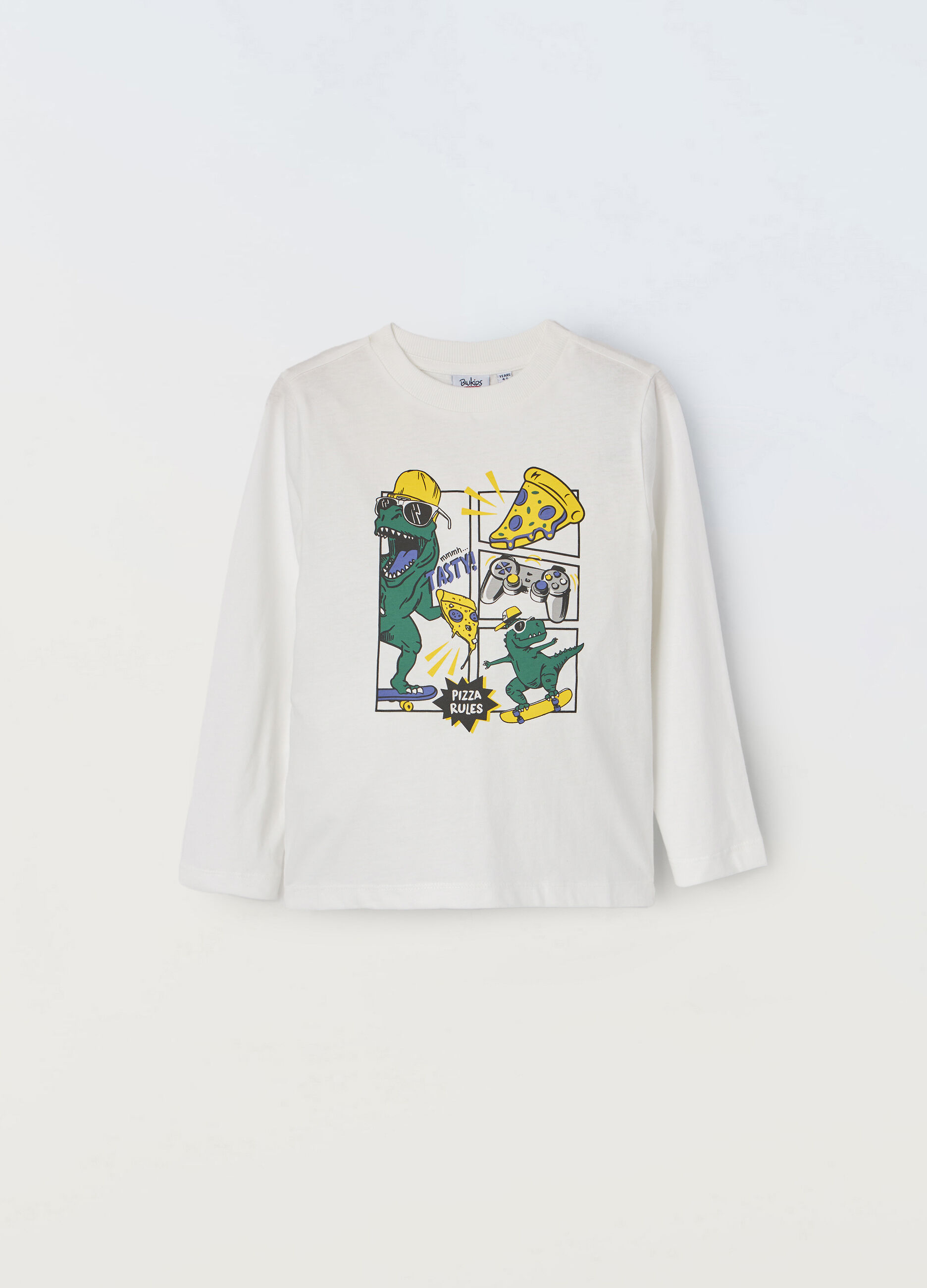 T-shirt in jersey di puro cotone bambino_0