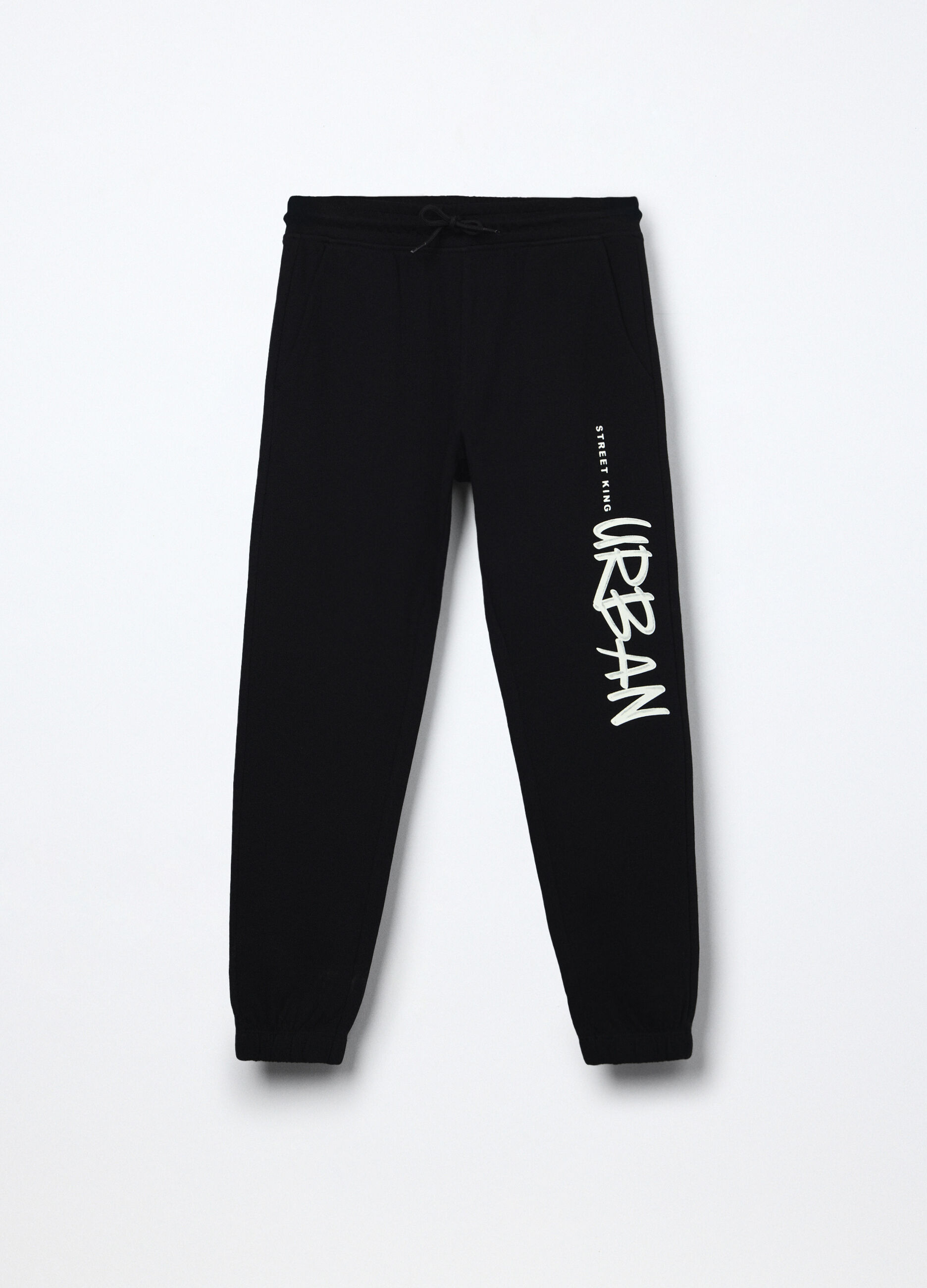 Joggers in french terry di puro cotone bambino_0