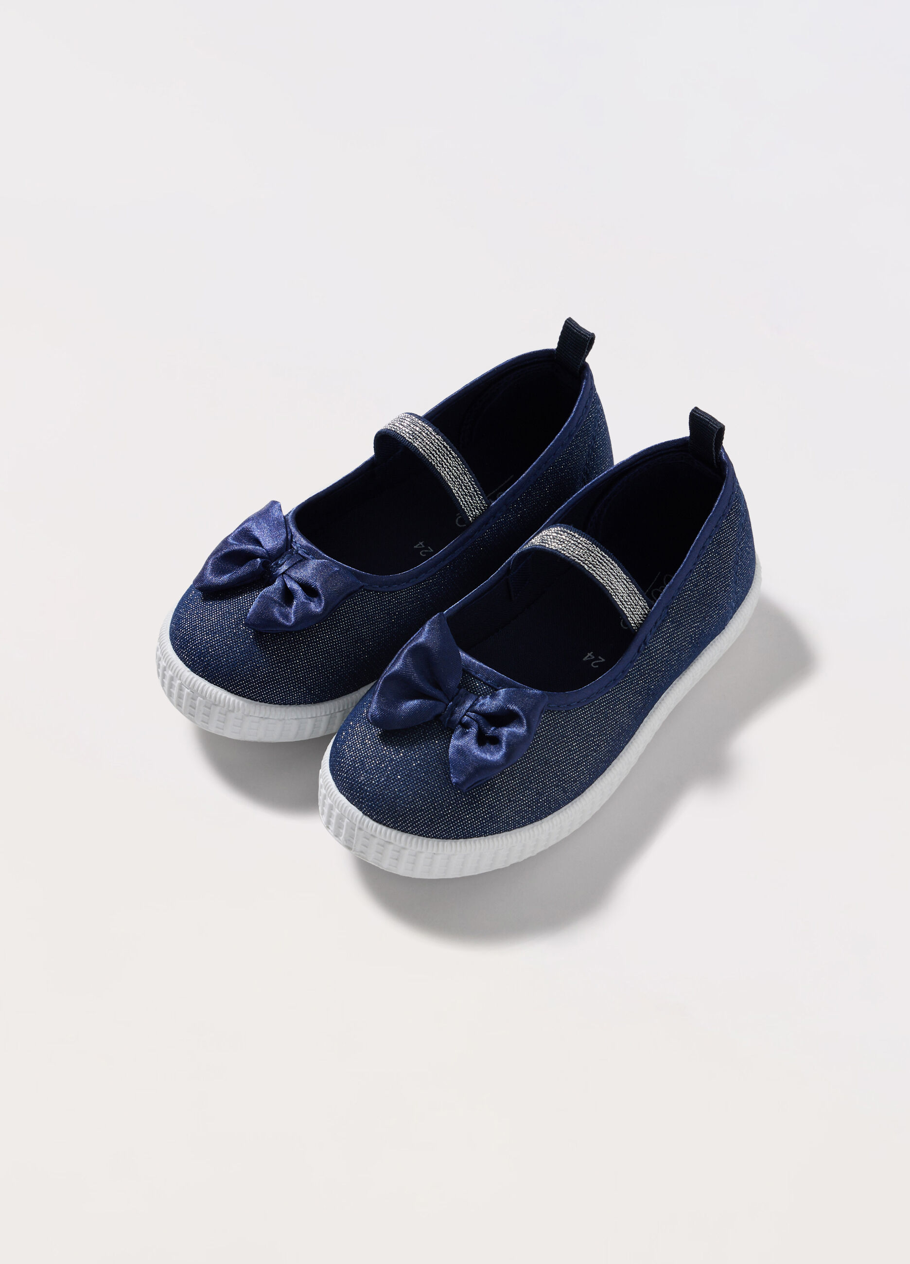 Ballerine lurex con fiocco bambina_0