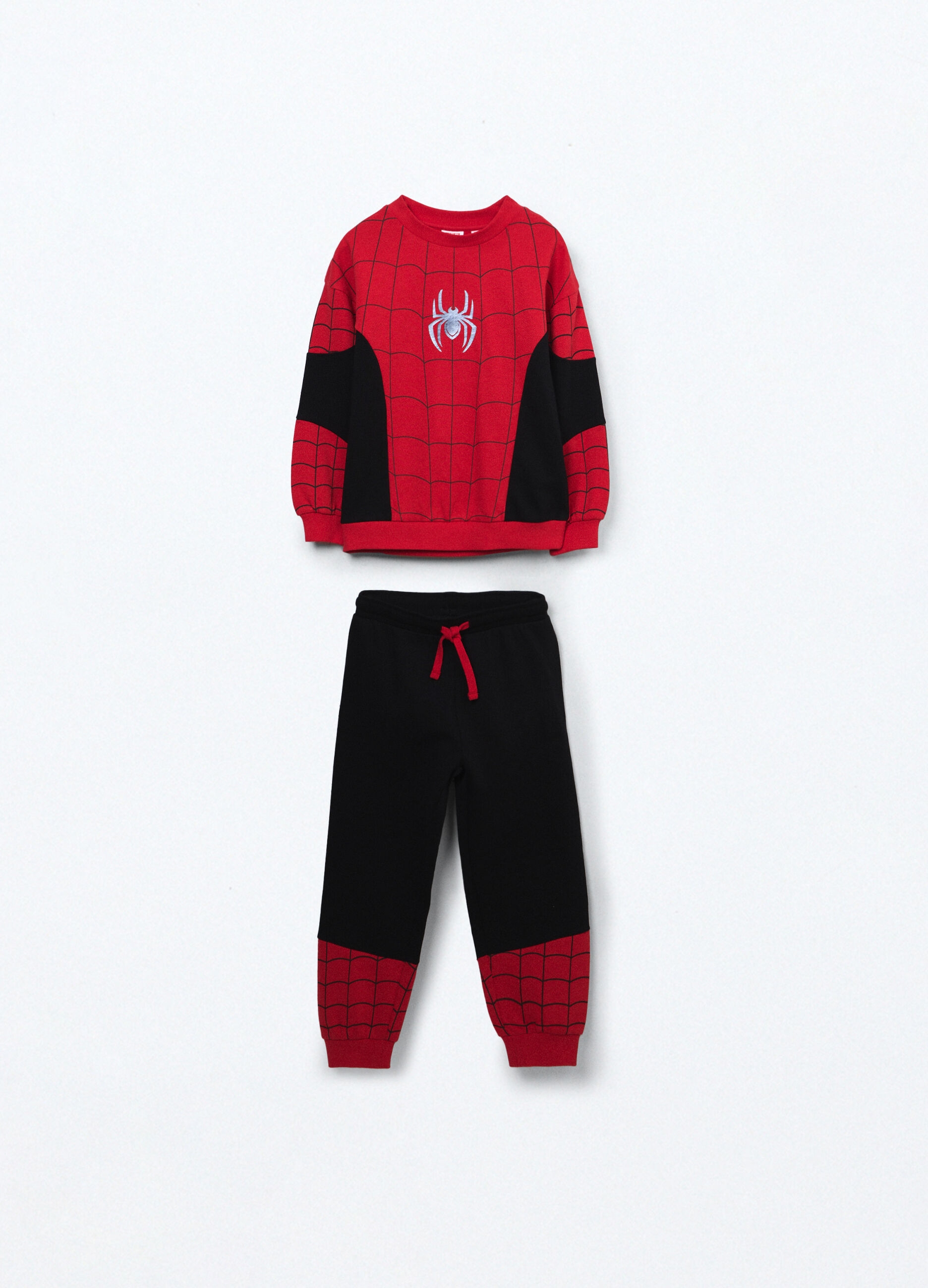 Jogging set in french terry di puro cotone bambino_0