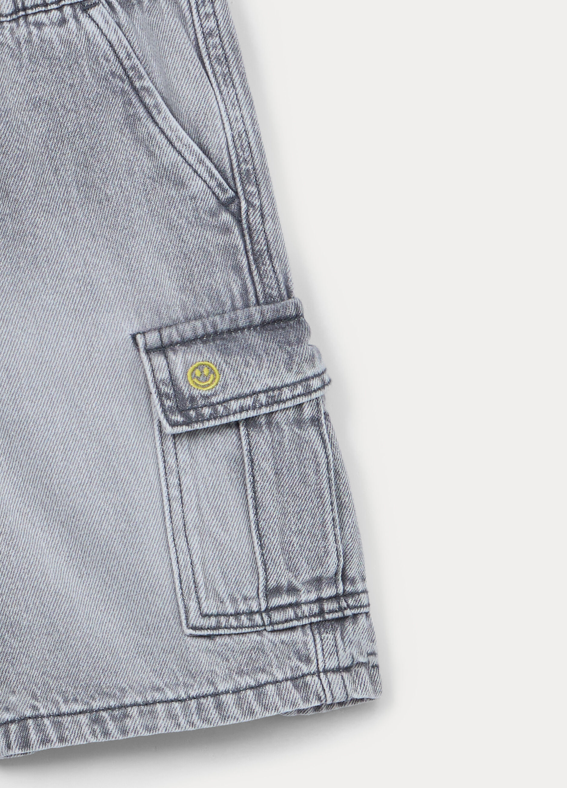 Shorts in denim misto viscosa bambino_2