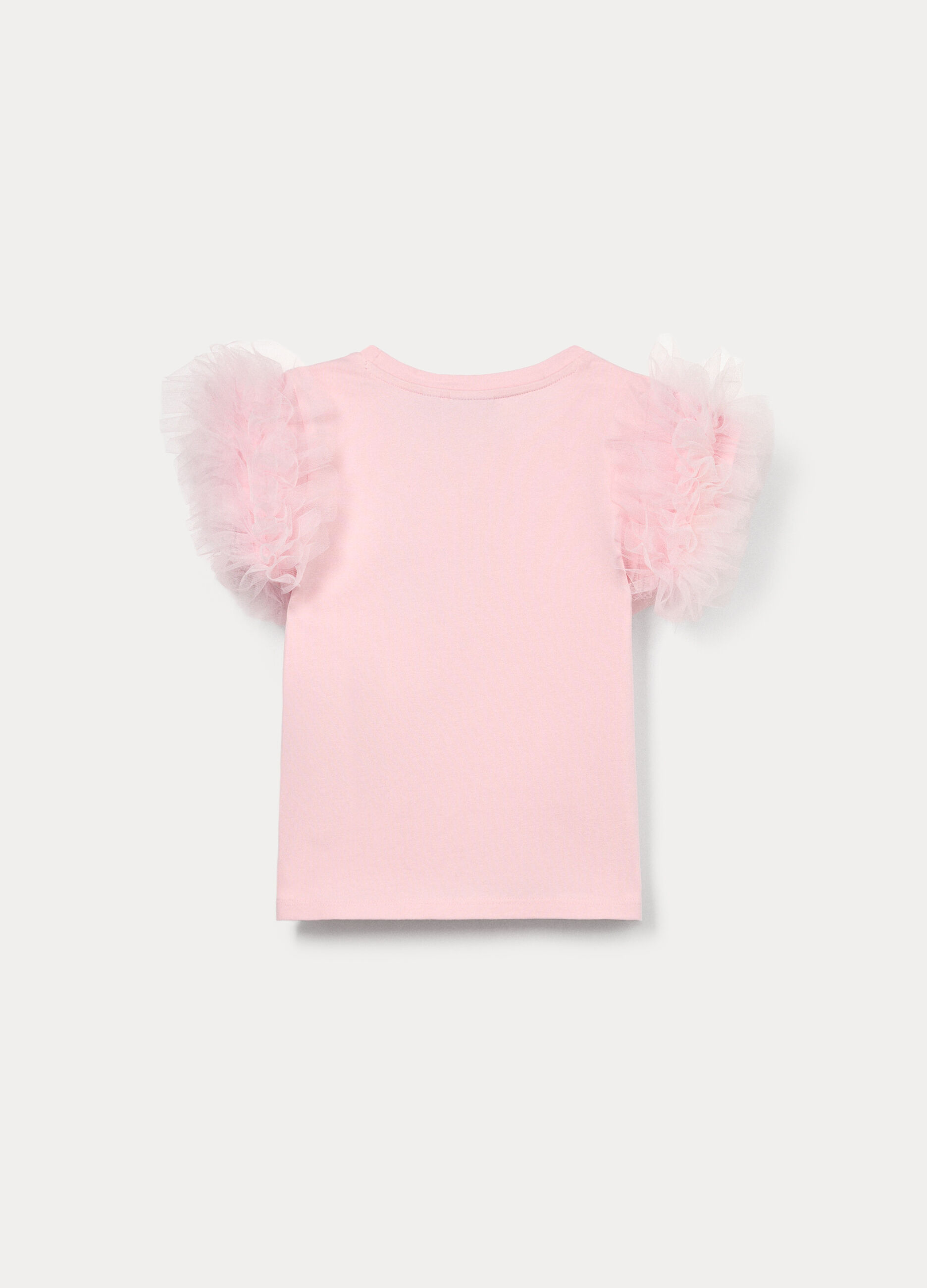 T-shirt in jersey di cotone stretch bambina_1