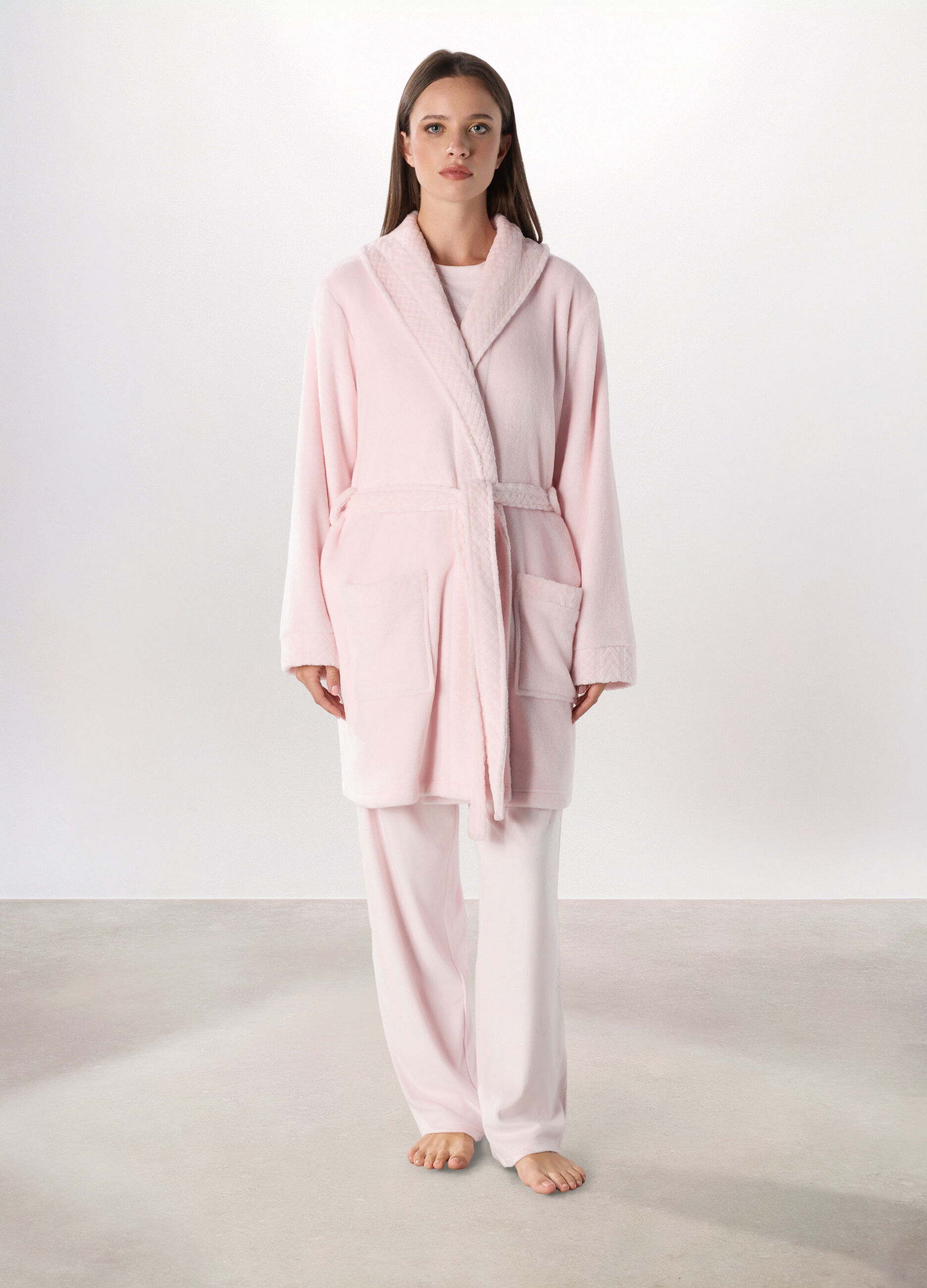 Vestaglia in coral fleece donna_0