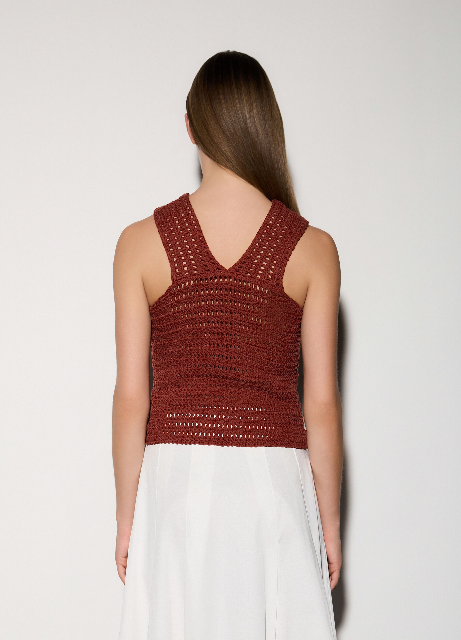 Top girocollo in maglia donna_2
