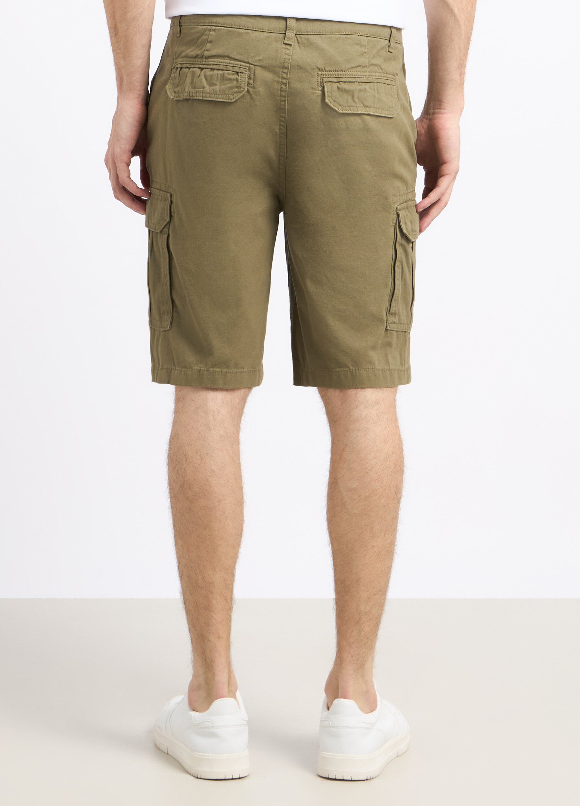 Shorts cargo in puro cotone uomo_1