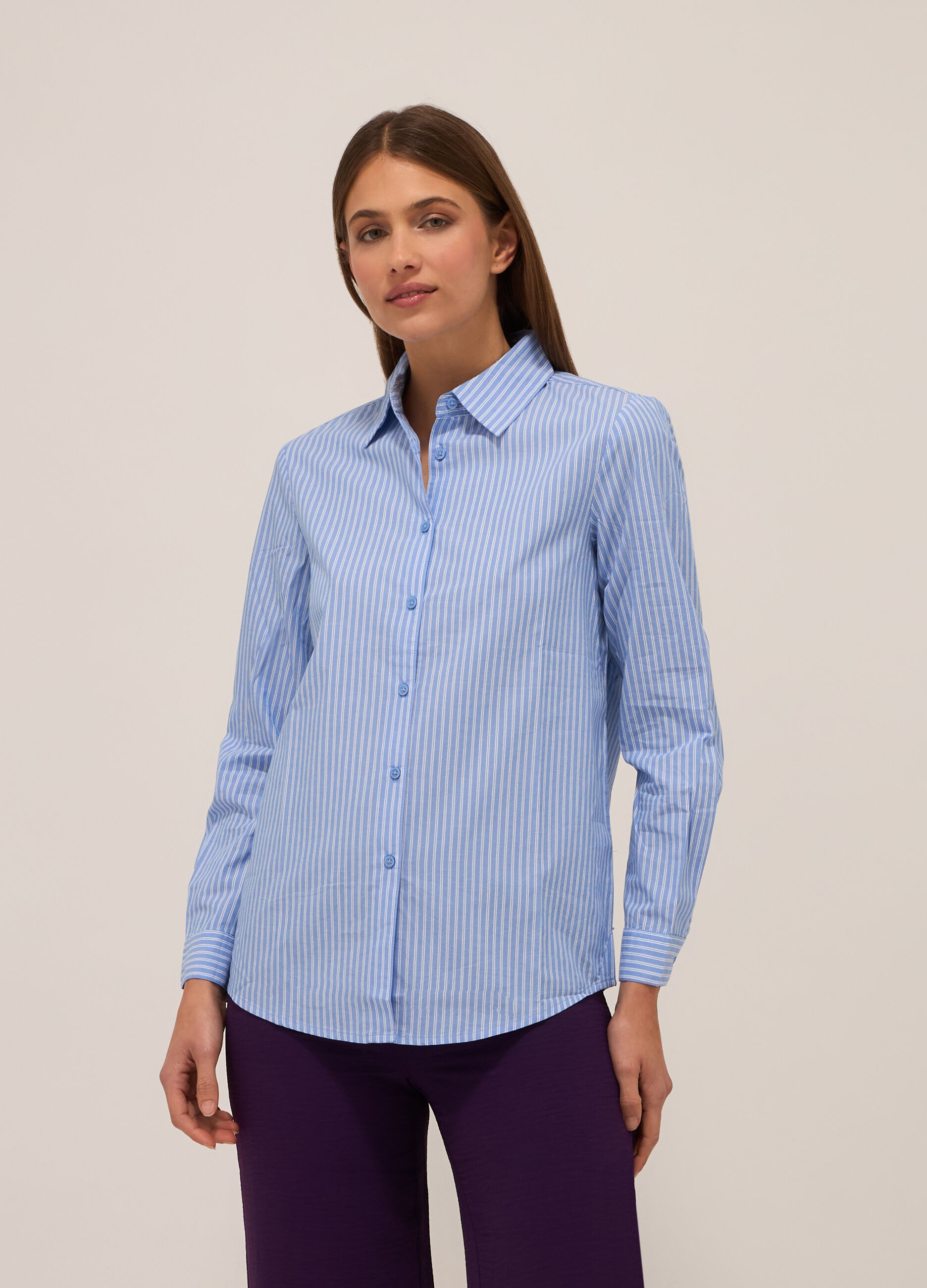 Camicia in puro cotone donna