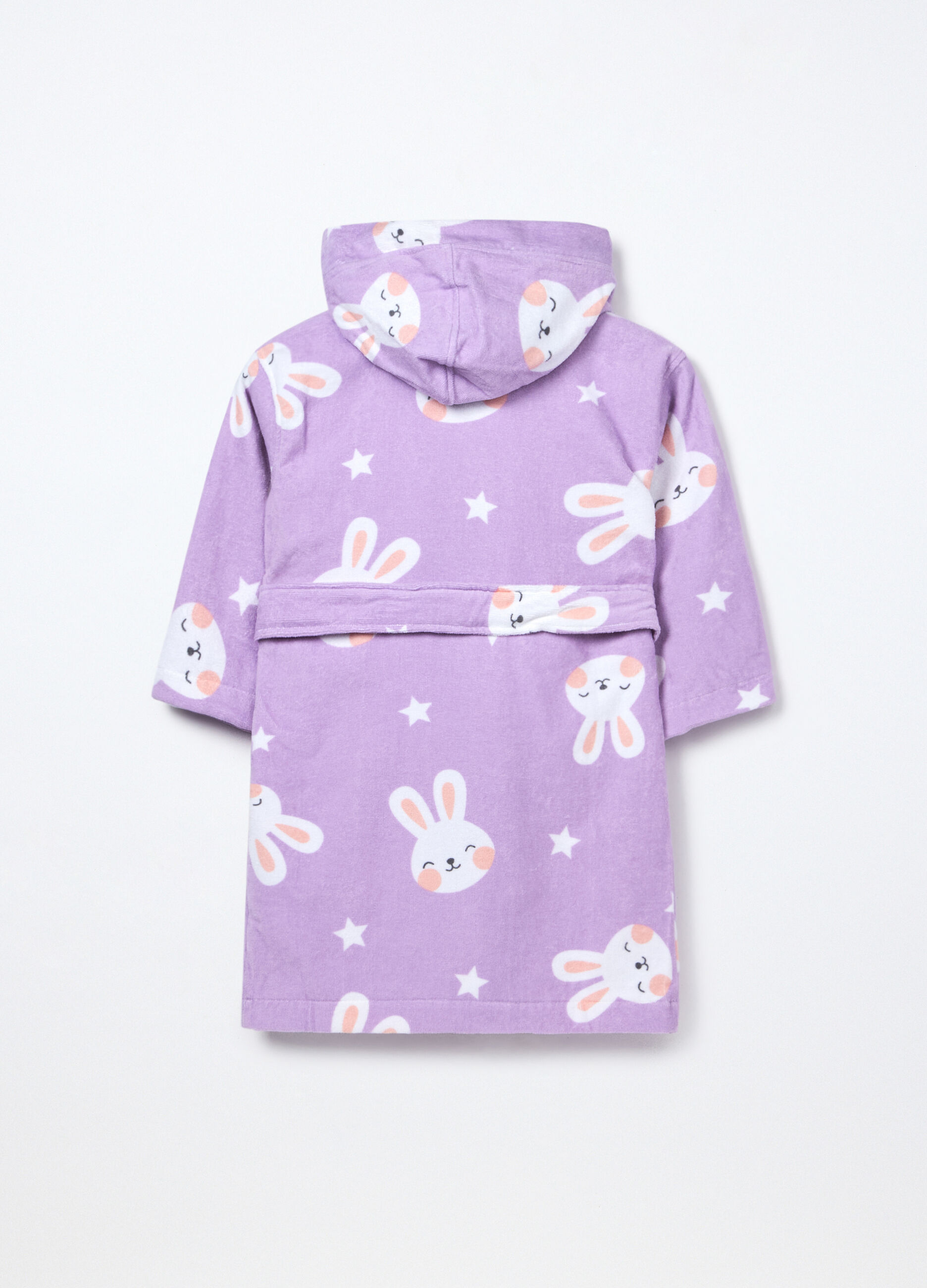 Accappatoio in puro cotone velour bambina_1
