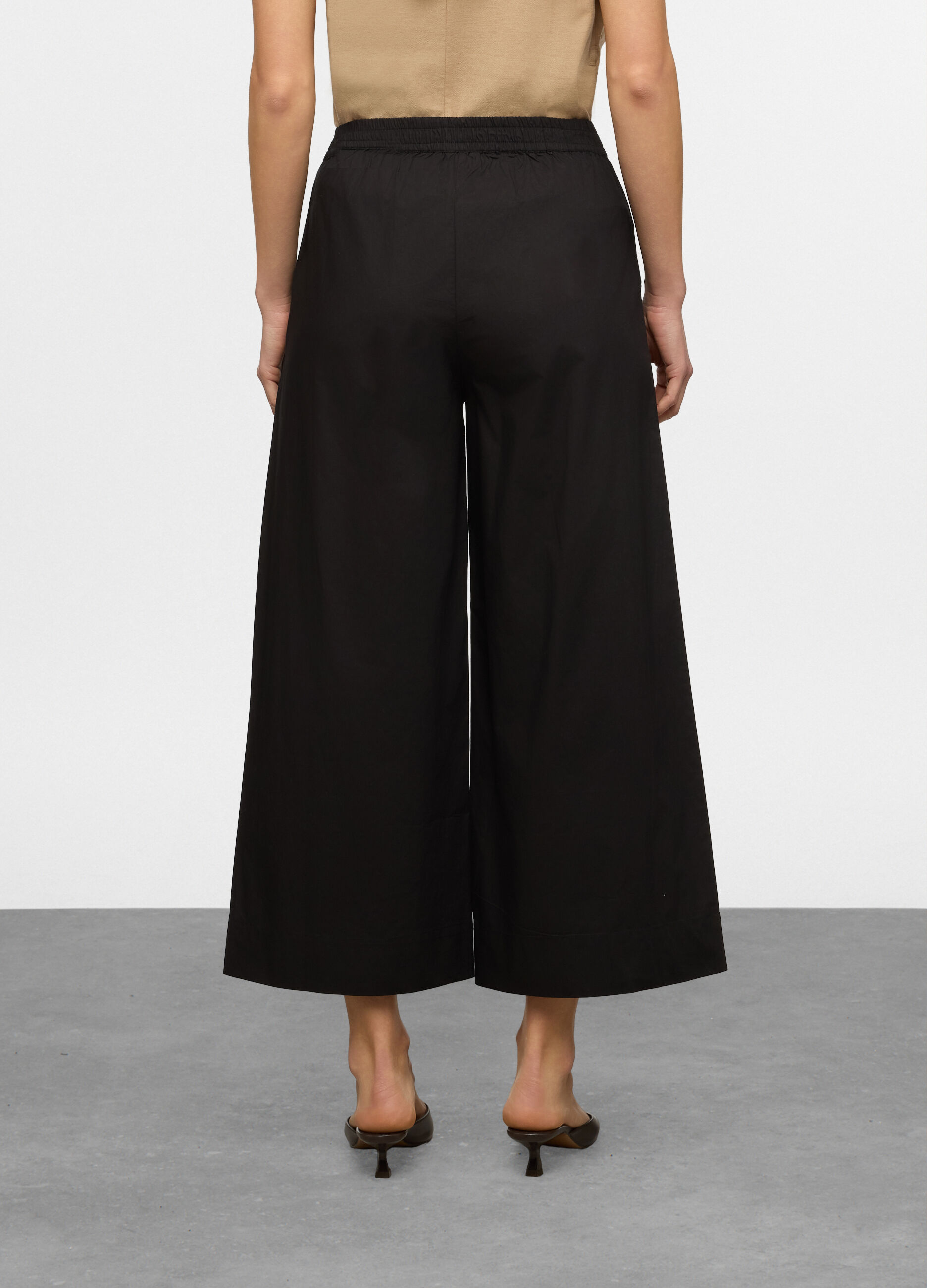 Jogger fit comfort in puro cotone popeline donna_1
