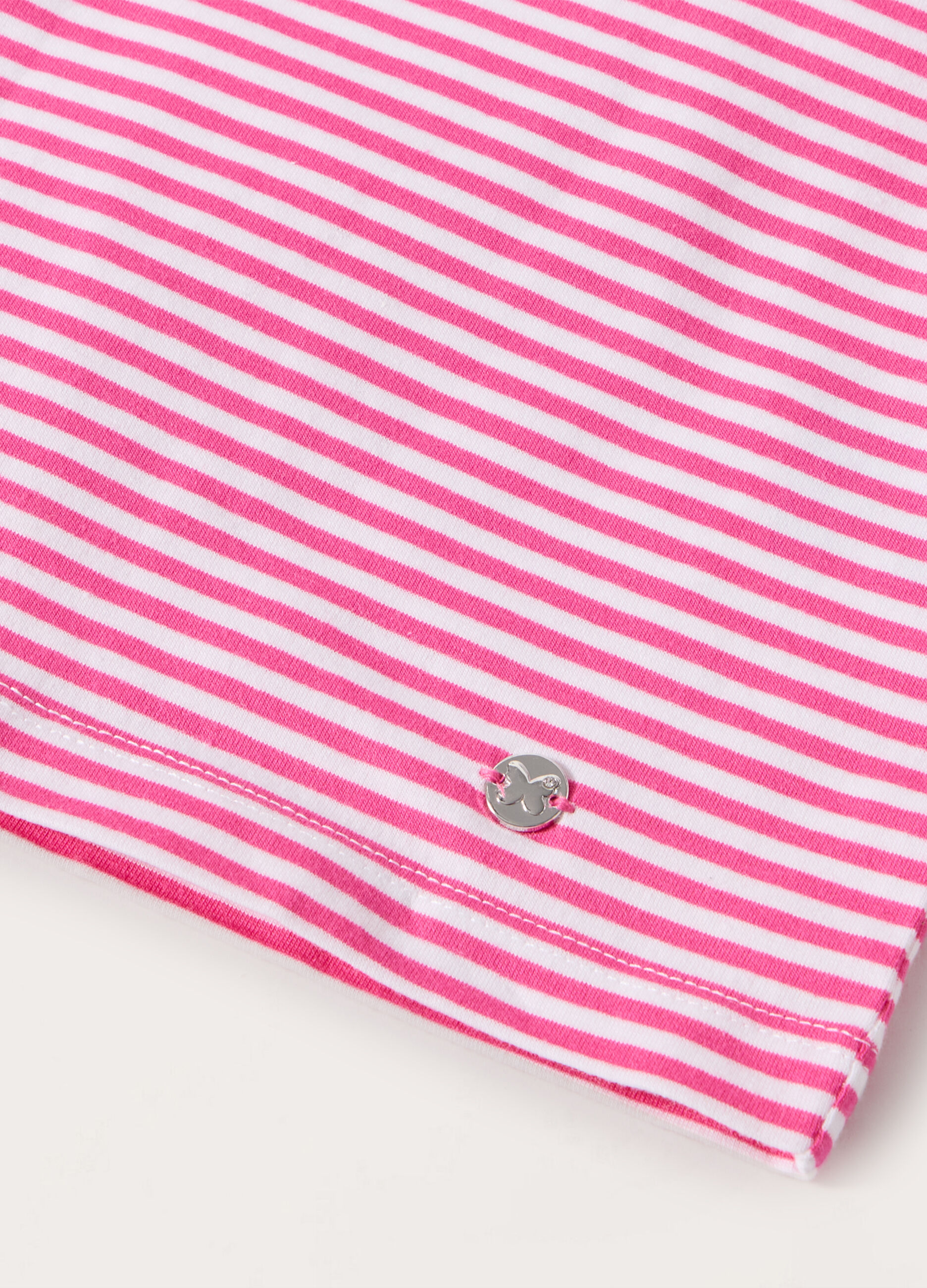 T-shirt in jersey di cotone stretch bambina_1