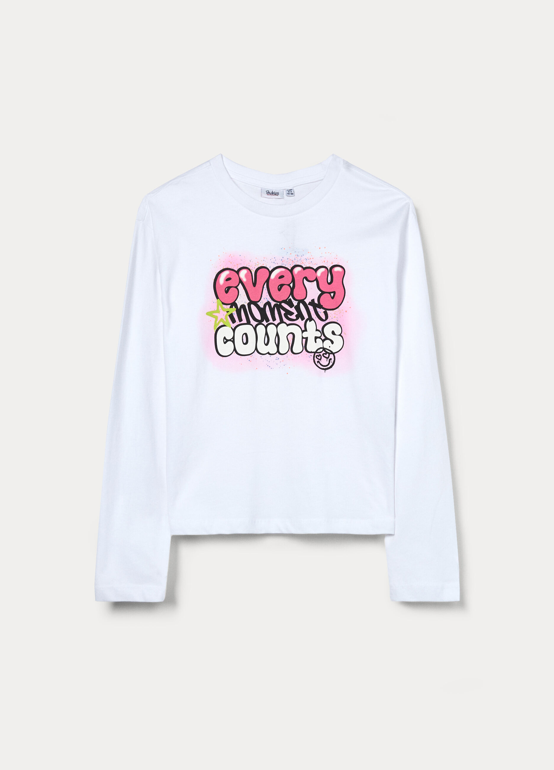 T-shirt in jersey di puro cotone ragazza_0