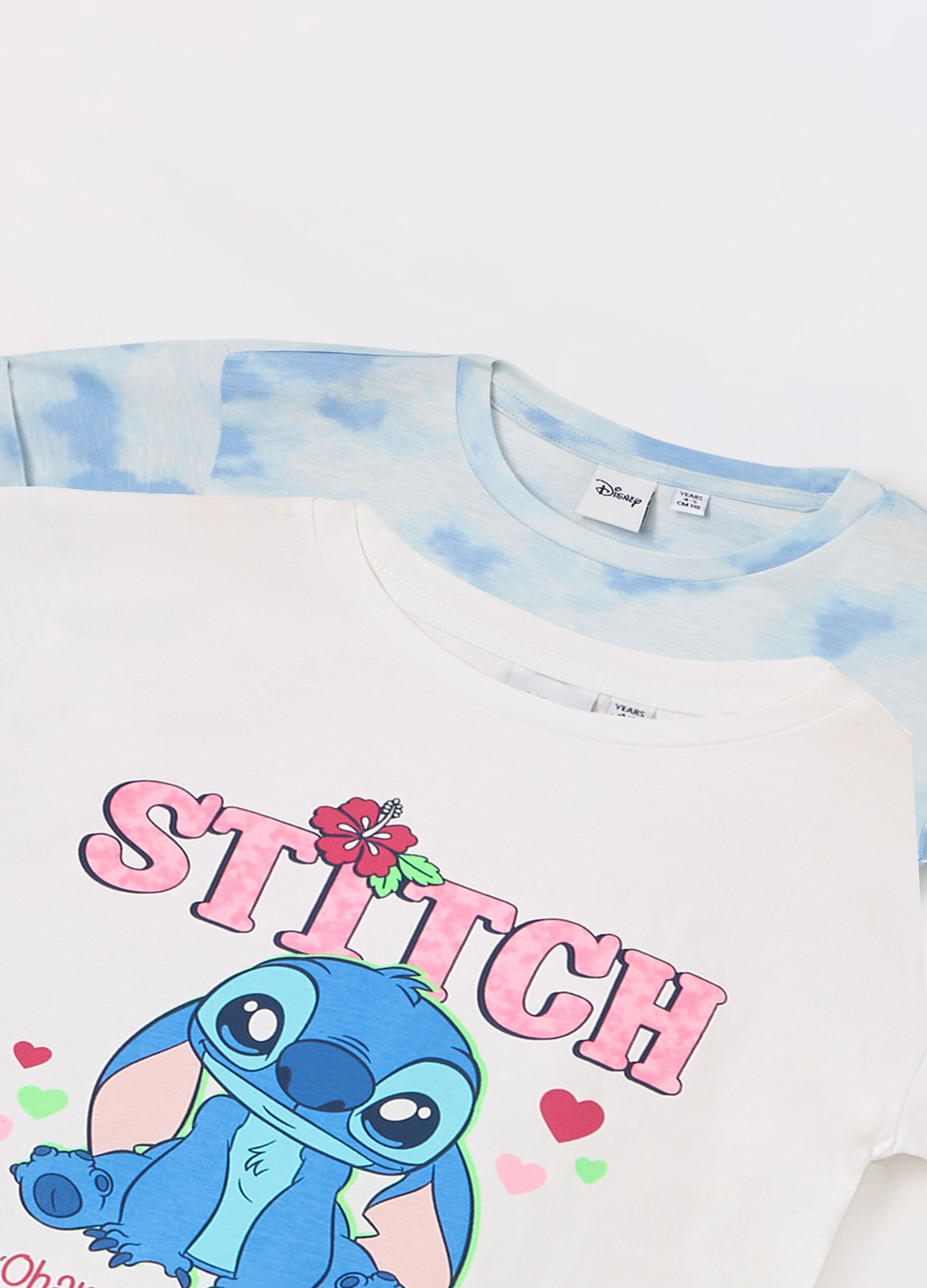 Pack 2 t-shirt in jersey di puro cotone bambina_1