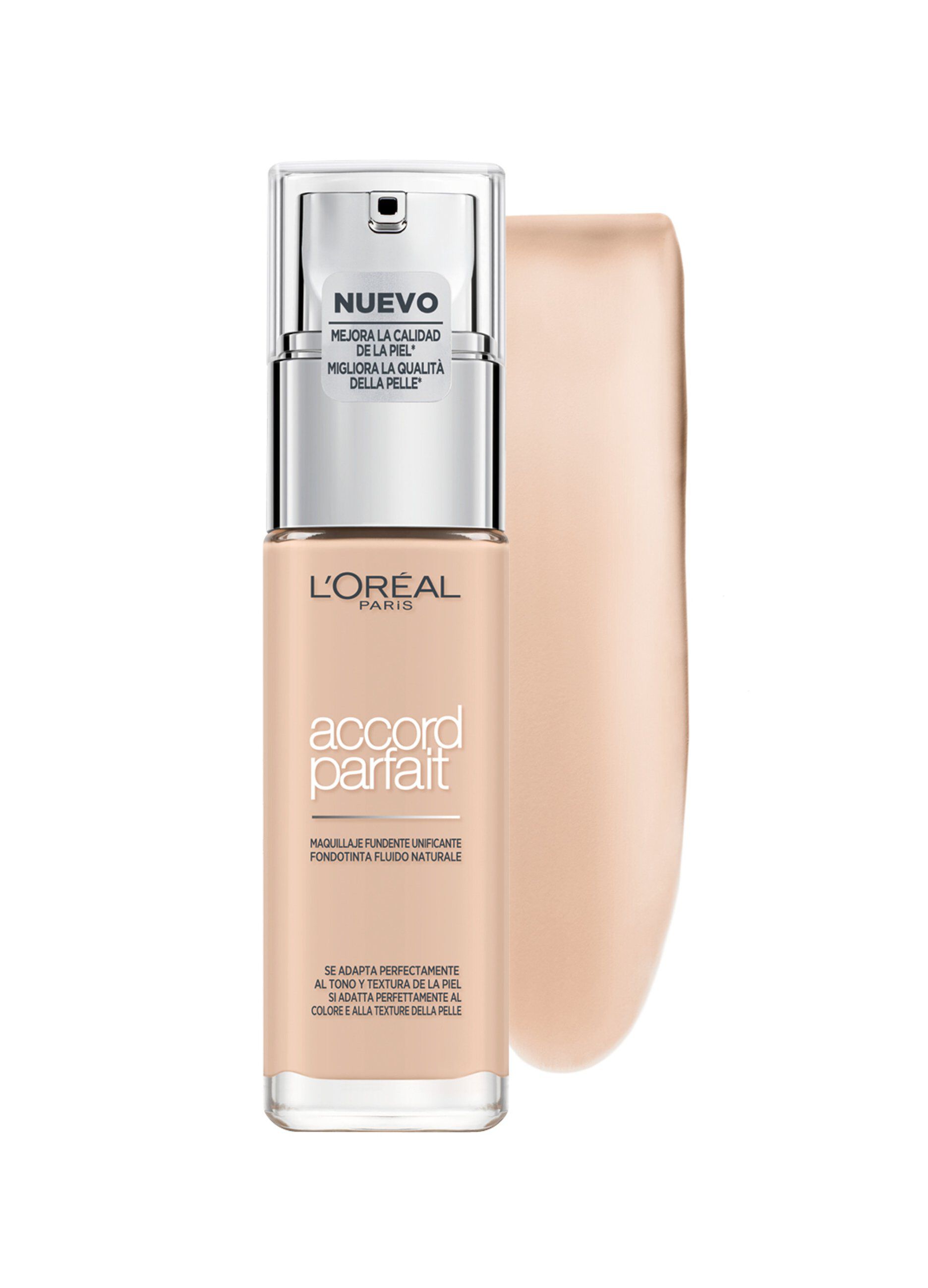 Fondotinta Accord Parfait Shade 1N Ivoire Rosé / Rose Ivory.