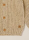 Cardigan beige per neonato in cotone e lana_2