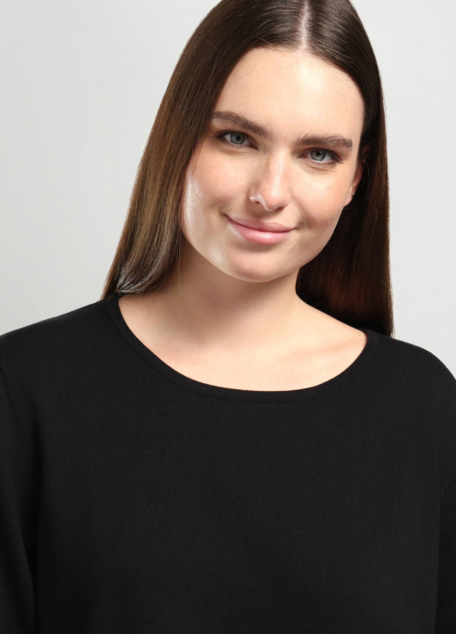 Pullover tricot misto cotone donna curvy_2