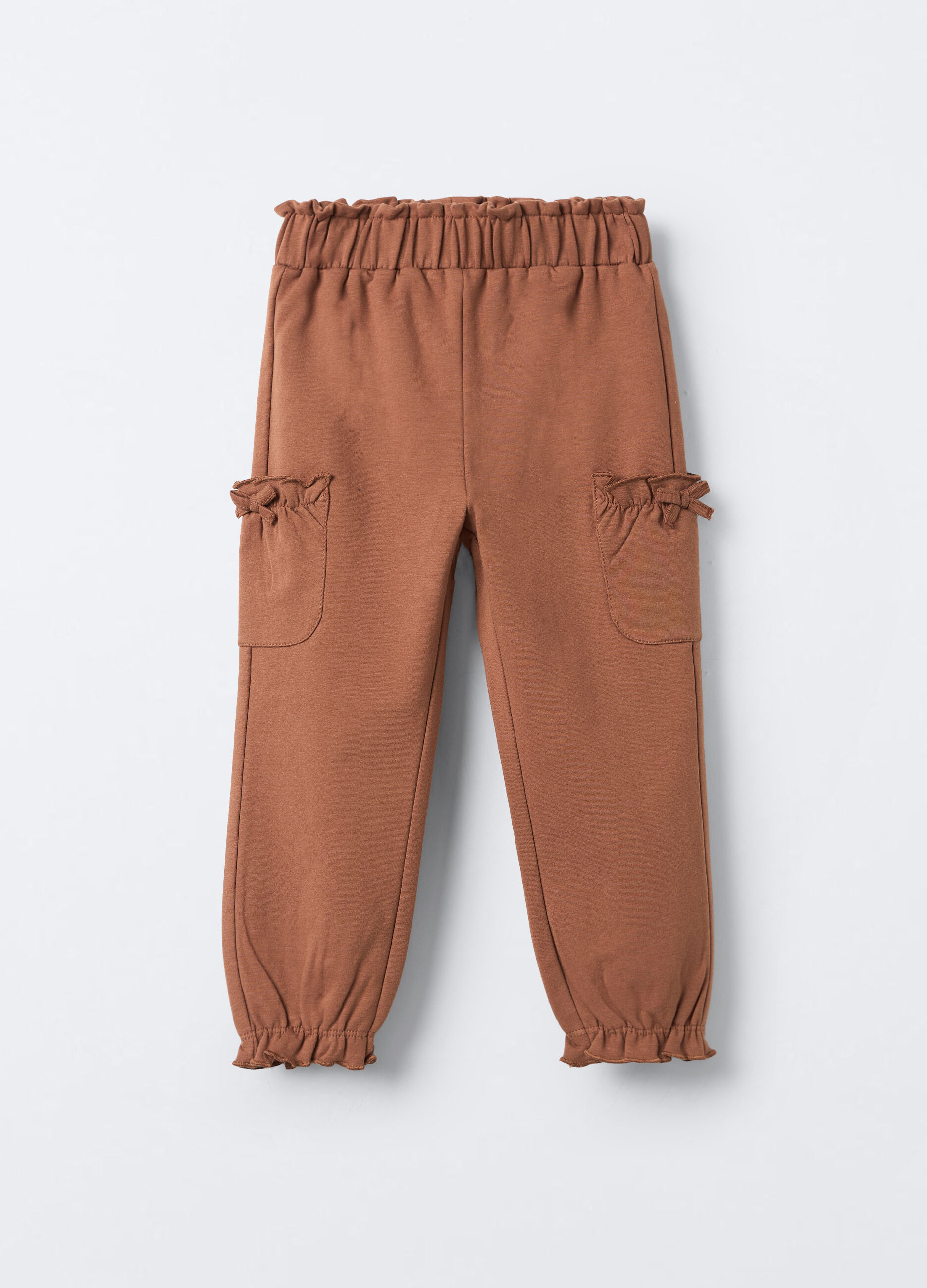 Jogger in felpa di cotone stretch Comfort Fit bimba_1