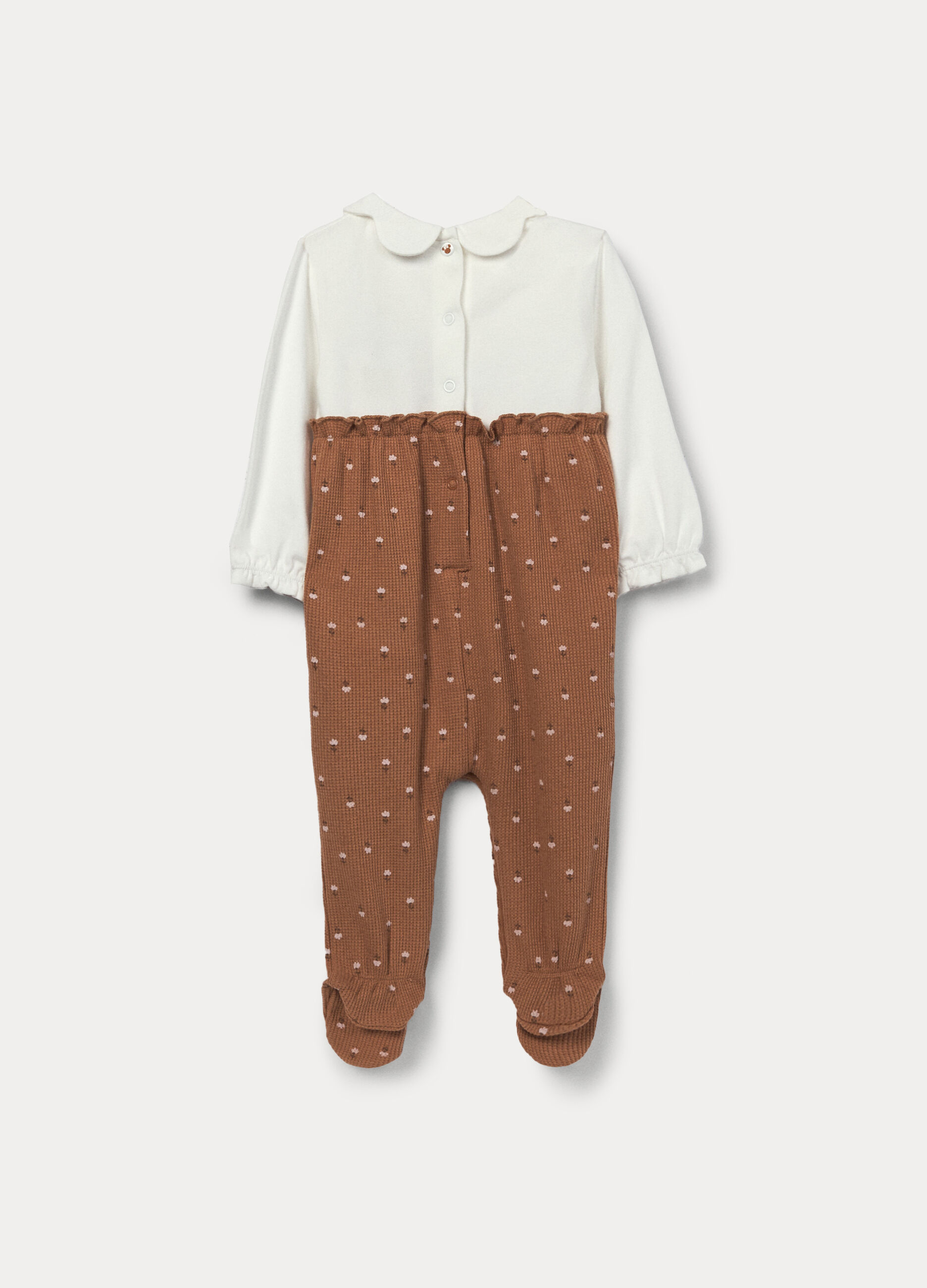 Tutina Disney in french terry di cotone stretch neonata_1