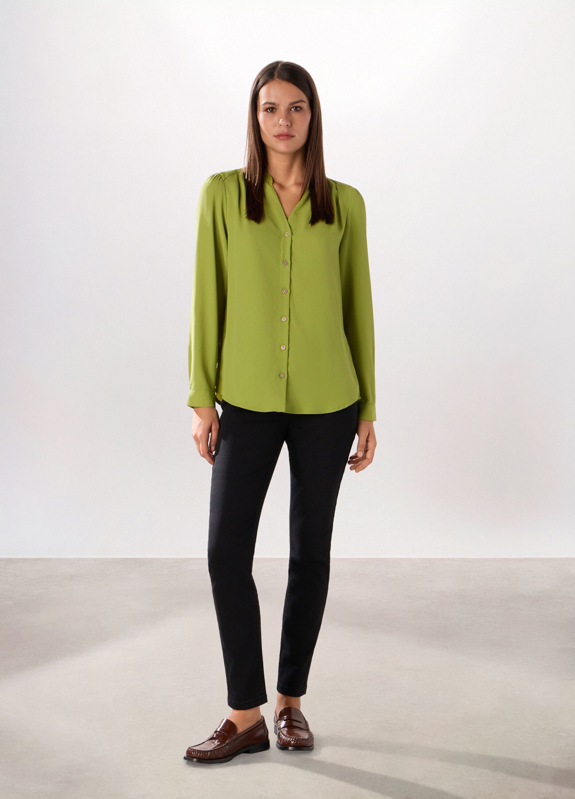 Jeggings in stretch denim di misto cotone donna_0