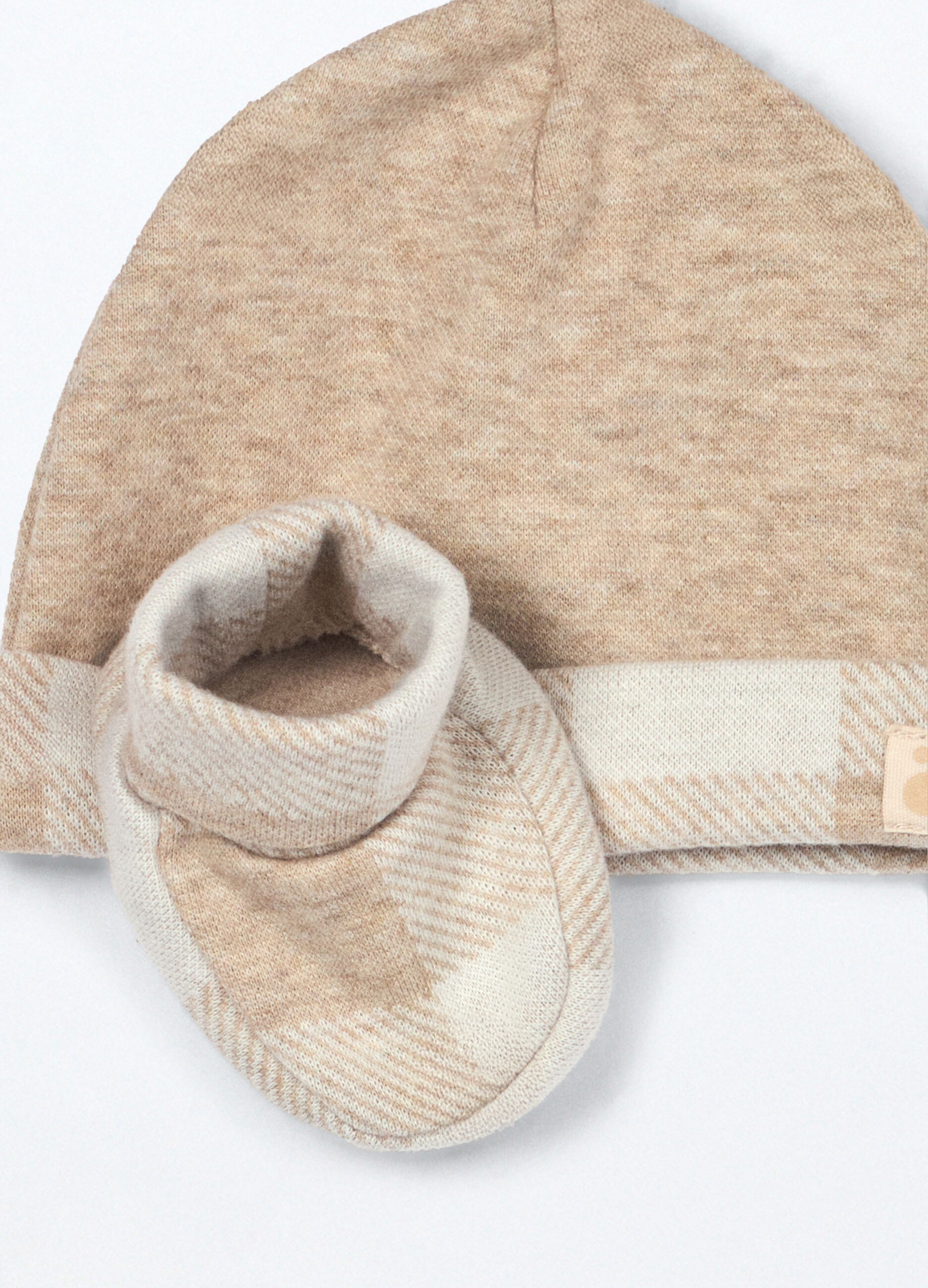 Set berretto + scarpine in puro cotone_1