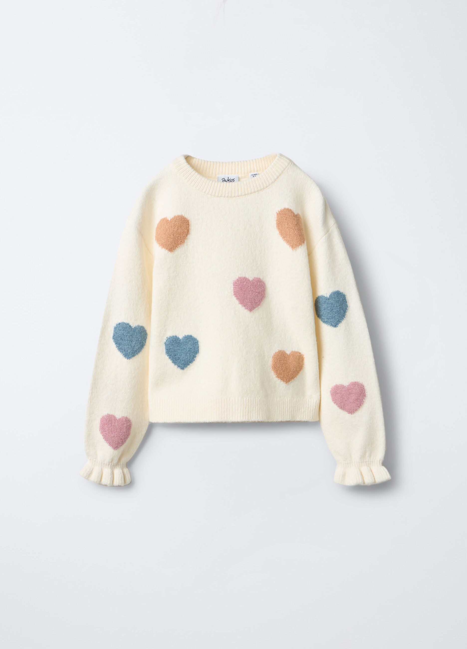 Pullover jaquard misto cotone bambina_0