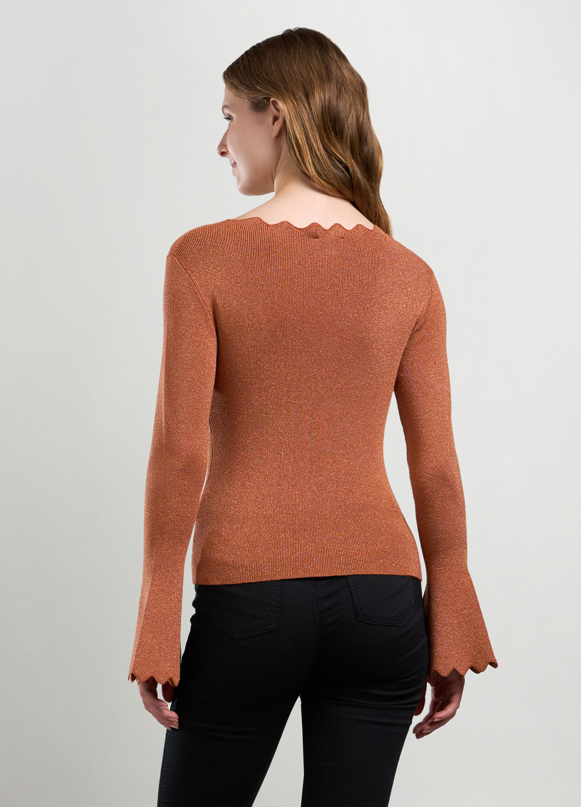 Tricot misto viscosa con filo lurex donna_1