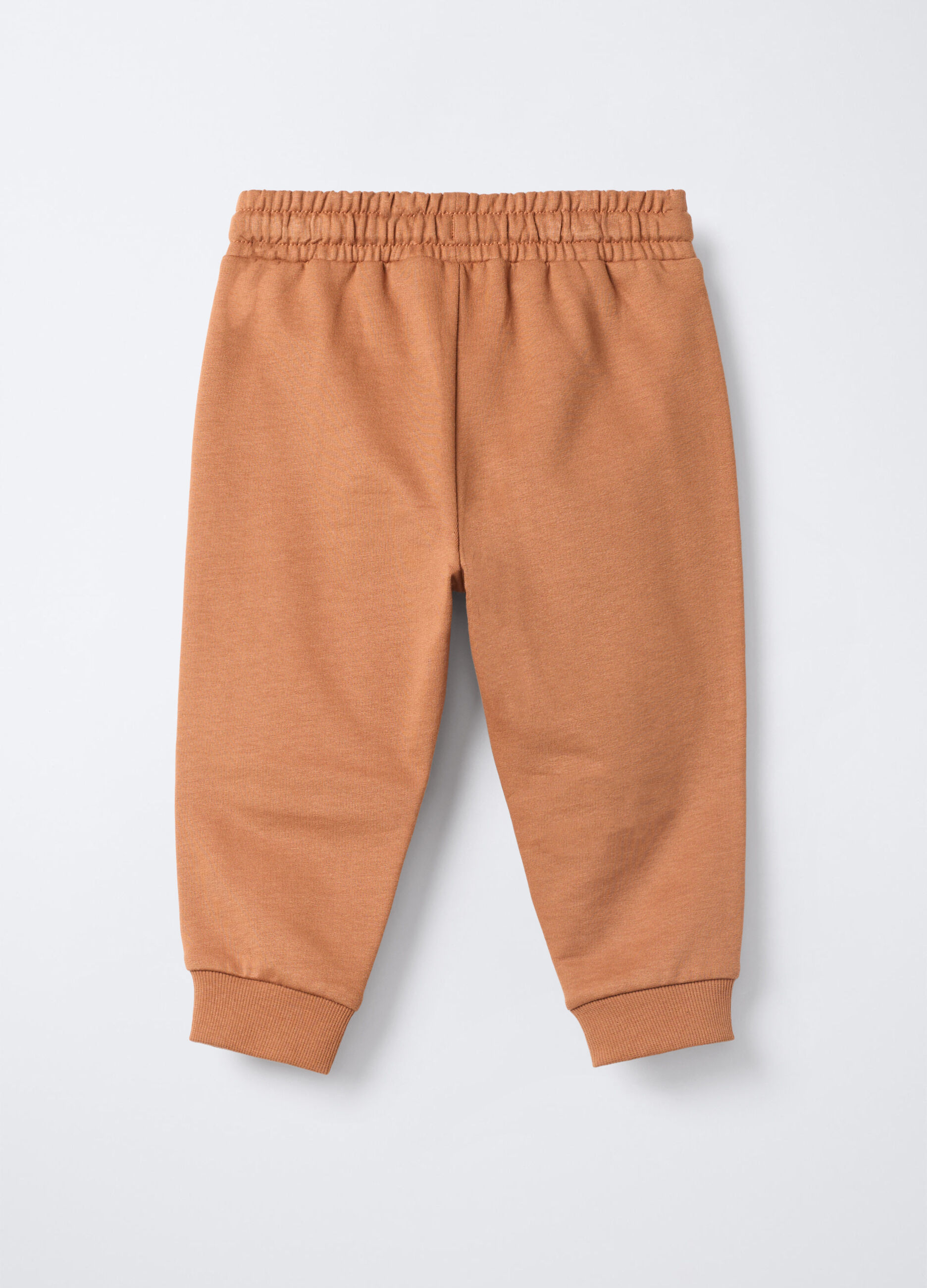Jogger in puro cotone garzato bimbo_1