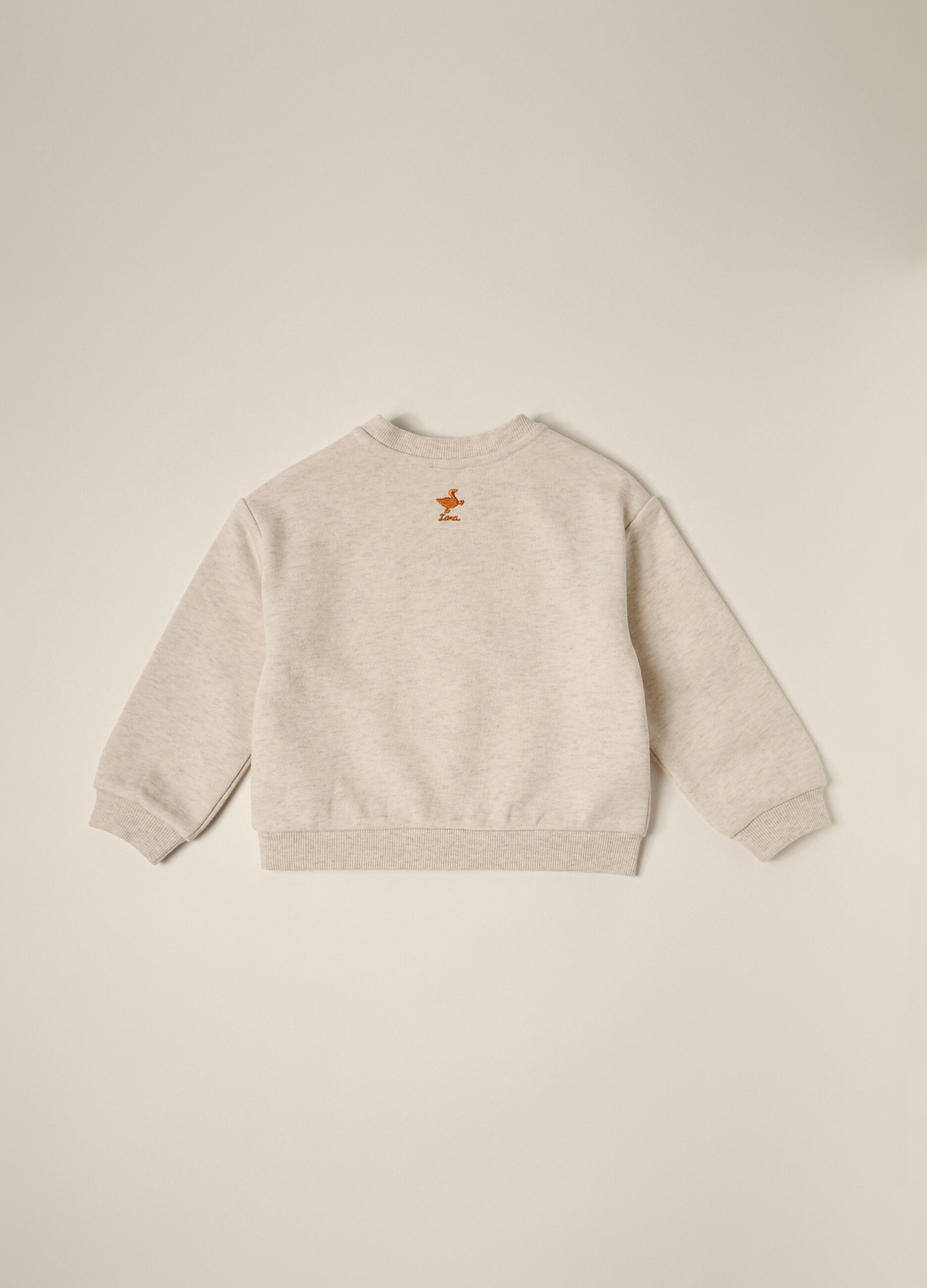 Felpa in french terry di misto cotone IANA neonata_2