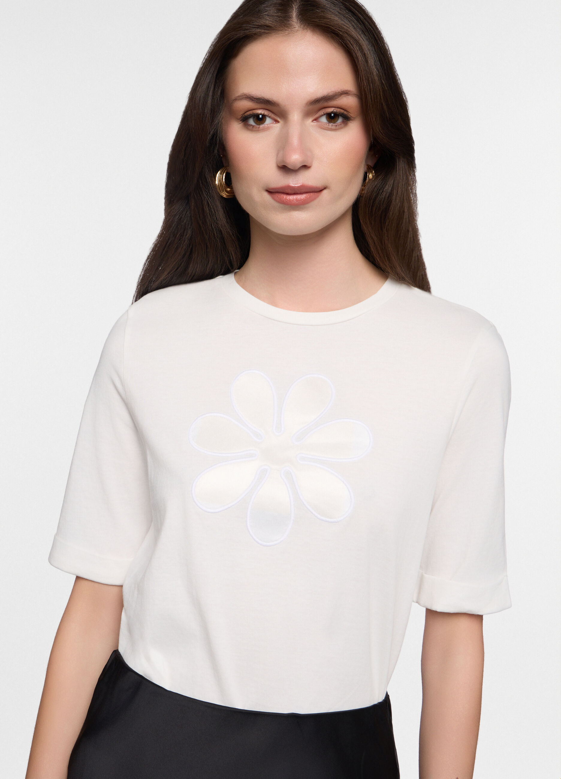 T-shirt girocollo donna_2