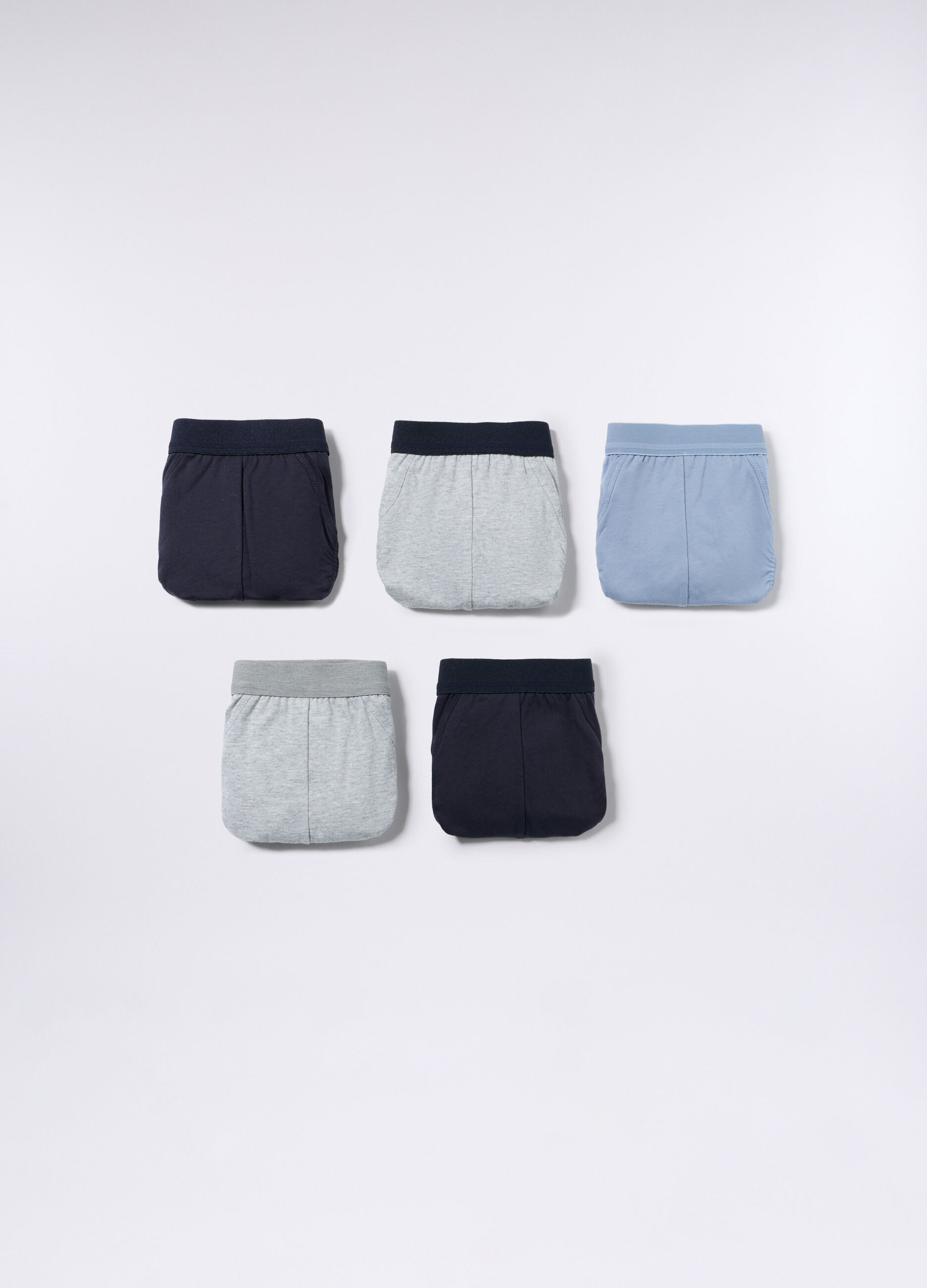 5 pack slip in cotone con fascia elastica uomo_0