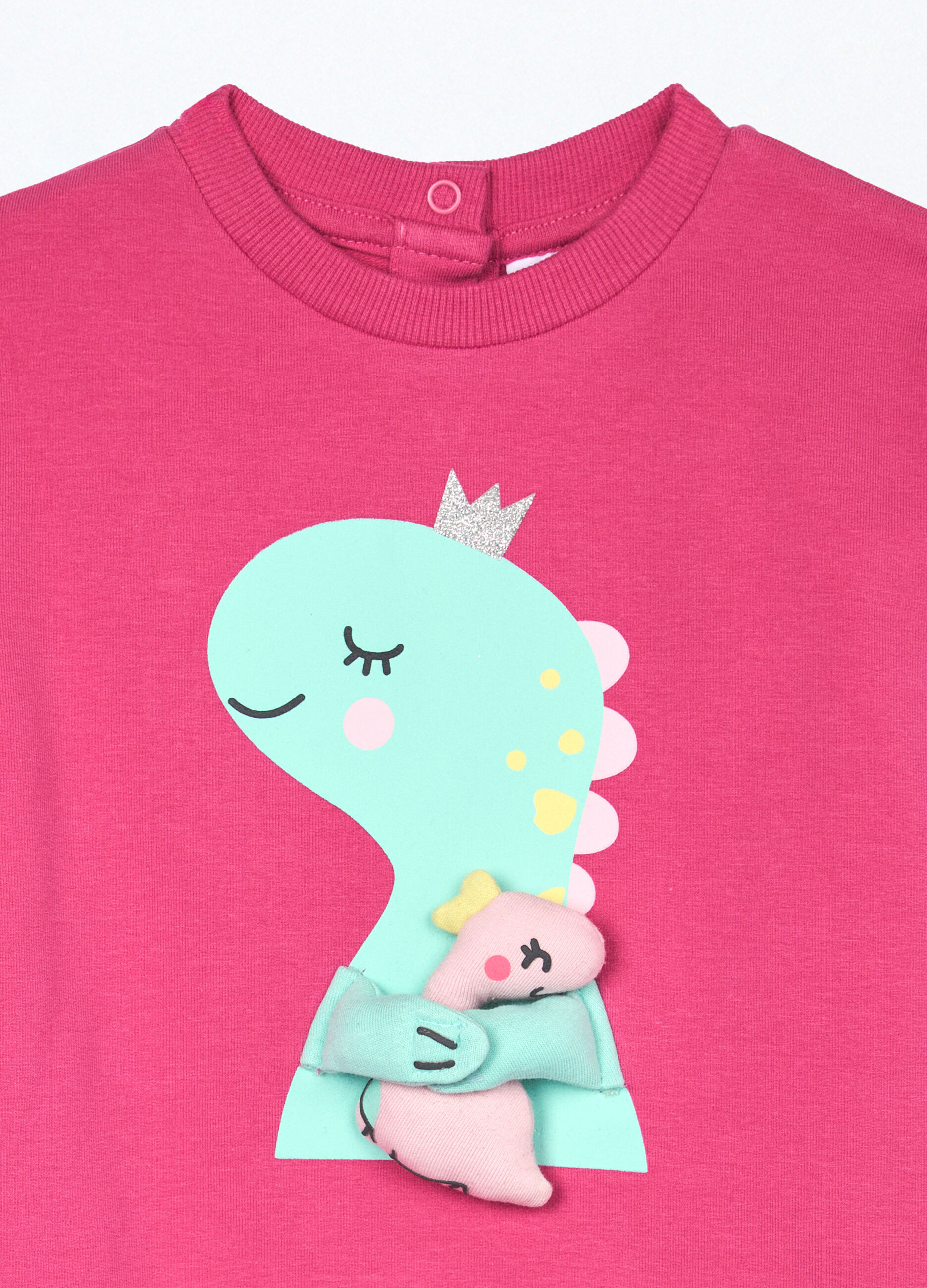 Felpa in french terry di cotone stretch neonata_2